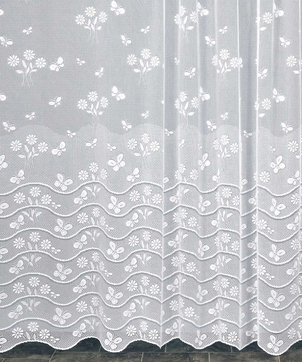 Voilage panneau droit modulable motif fleuri