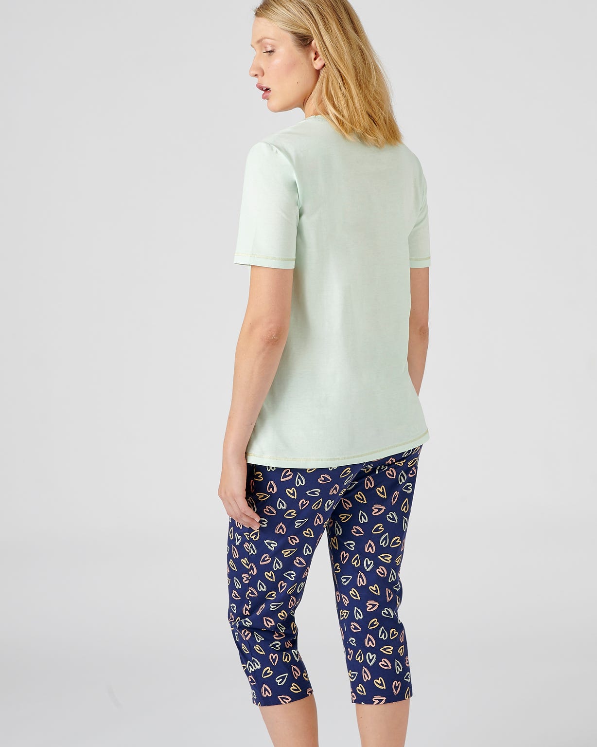 Pyjacourt fantaisie, maille jersey pur coton peigné