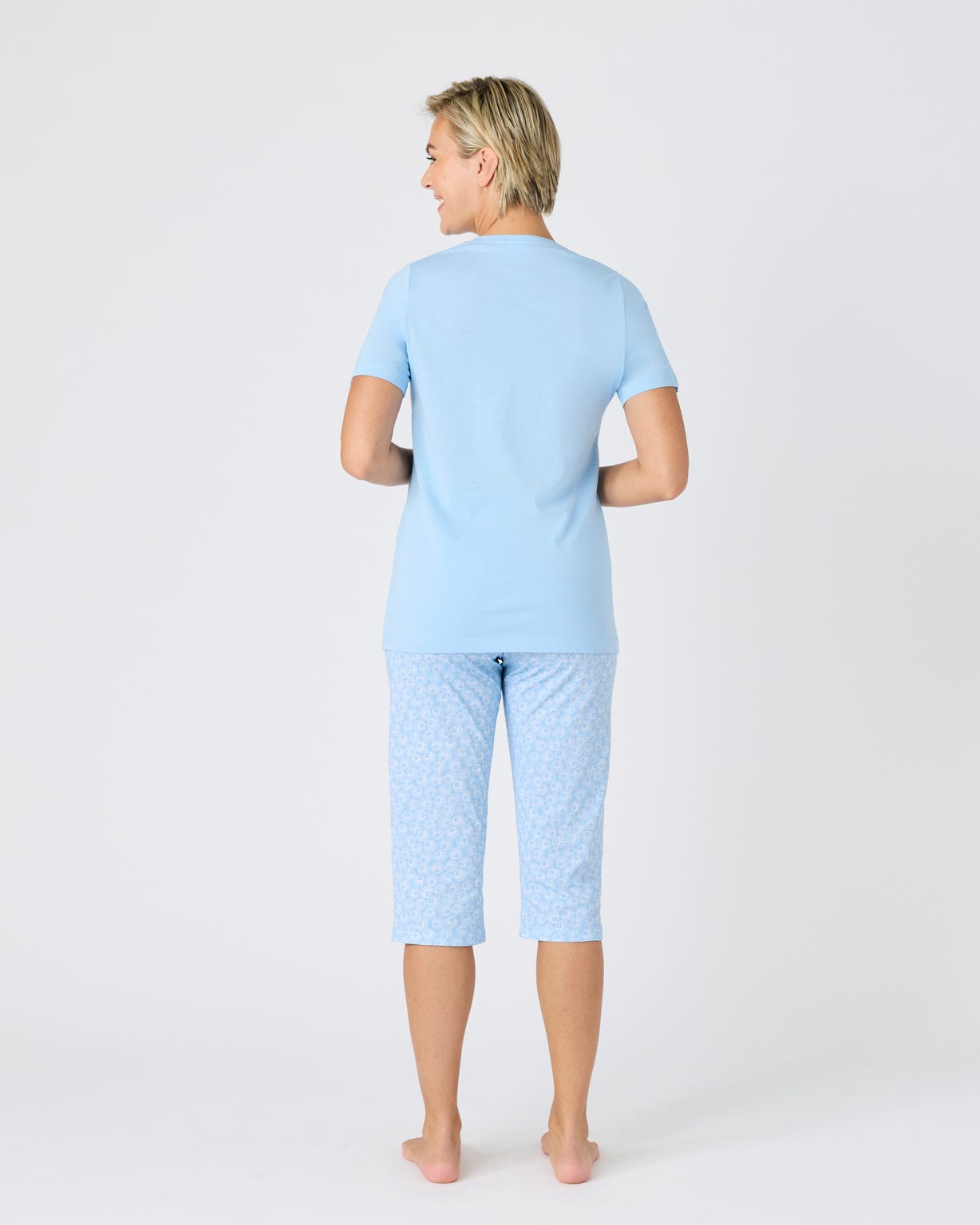 Pyjacourt fantaisie, maille jersey pur coton peigné
