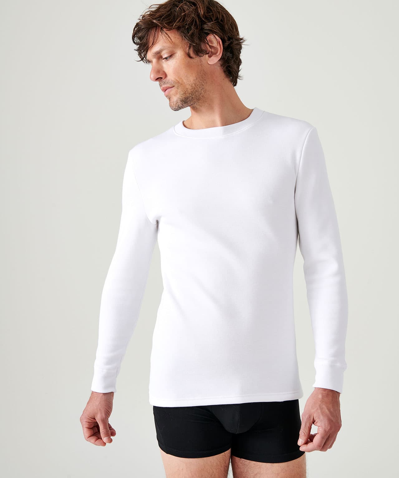 T-shirt homme Thermolactyl manches longues, molleton gratté