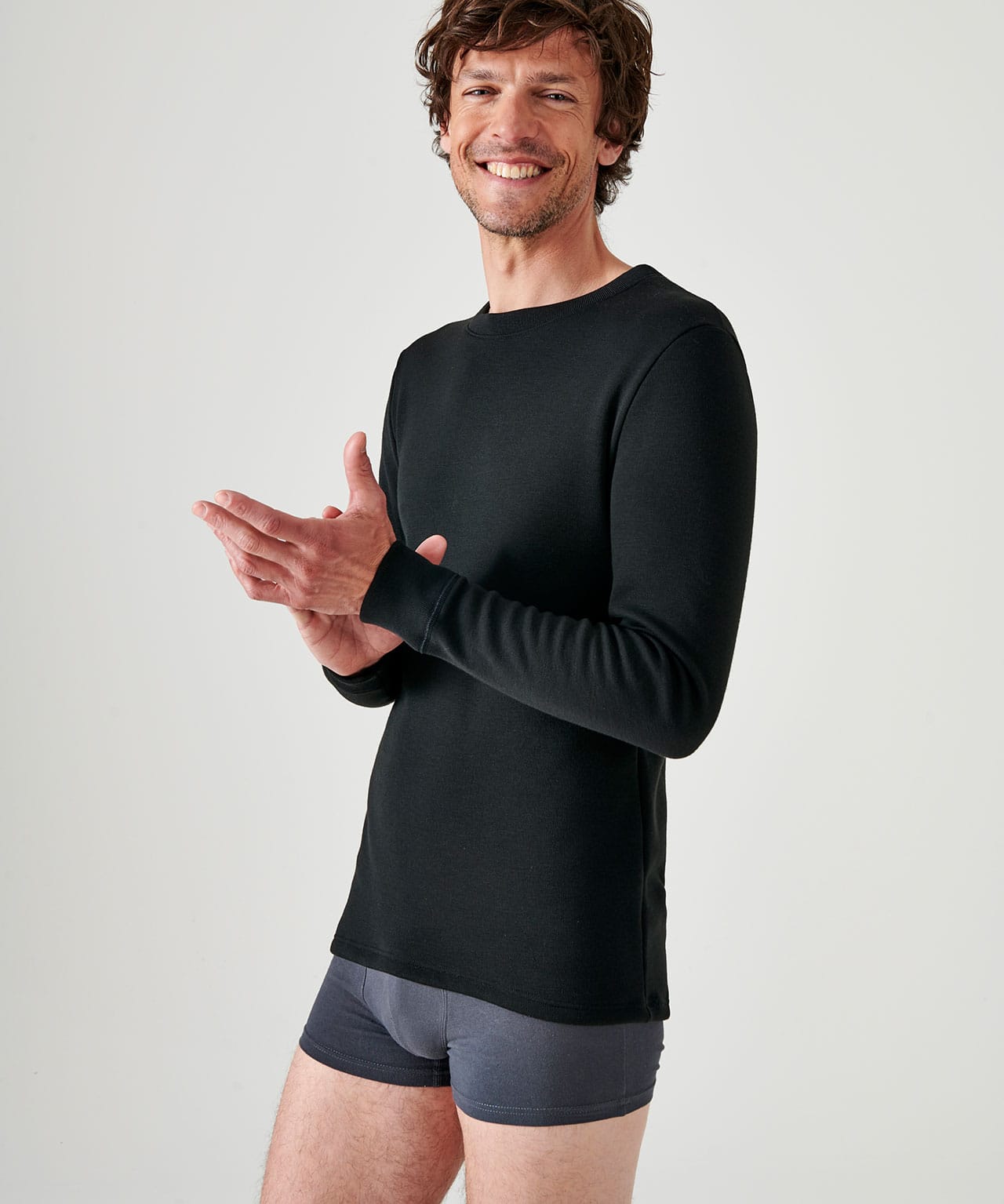 T-shirt Thermolactyl manches longues, molleton gratté