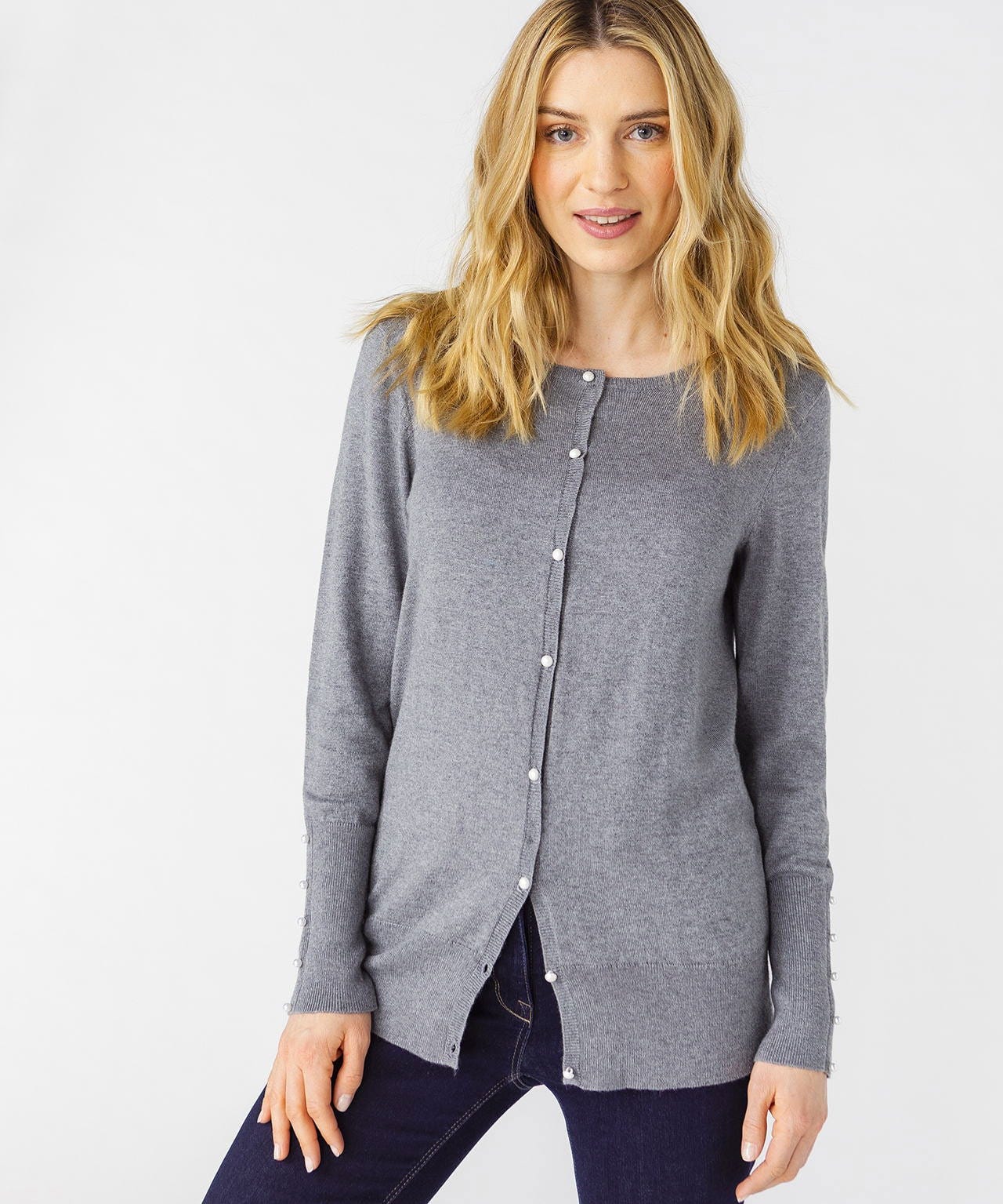 Cardigan maille fine et chaude