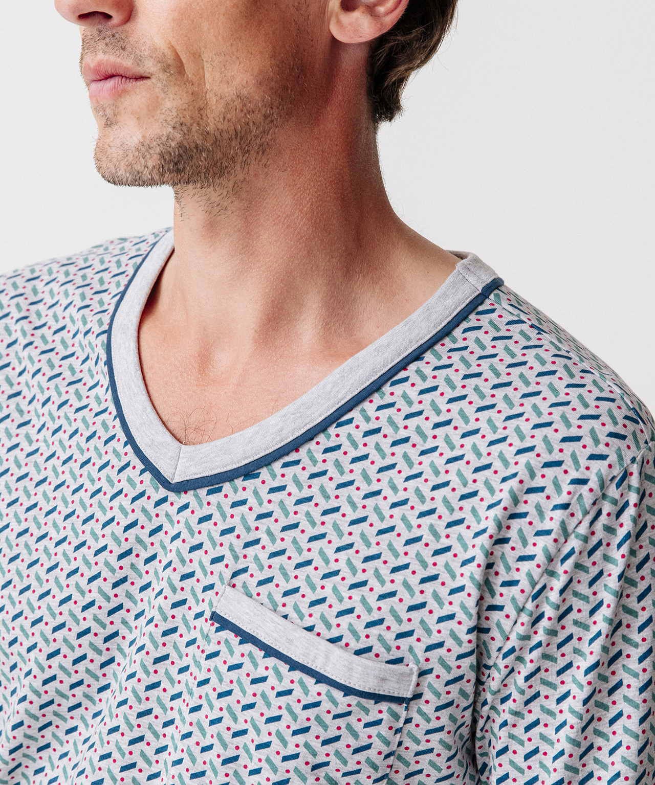 Pyjama jogging à manches longues en jersey