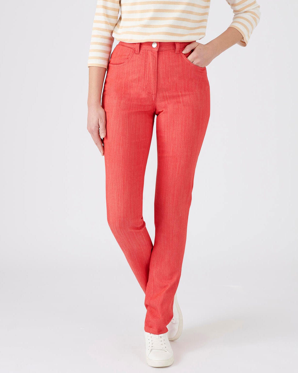Pantalon toile extensible, 3 statures.