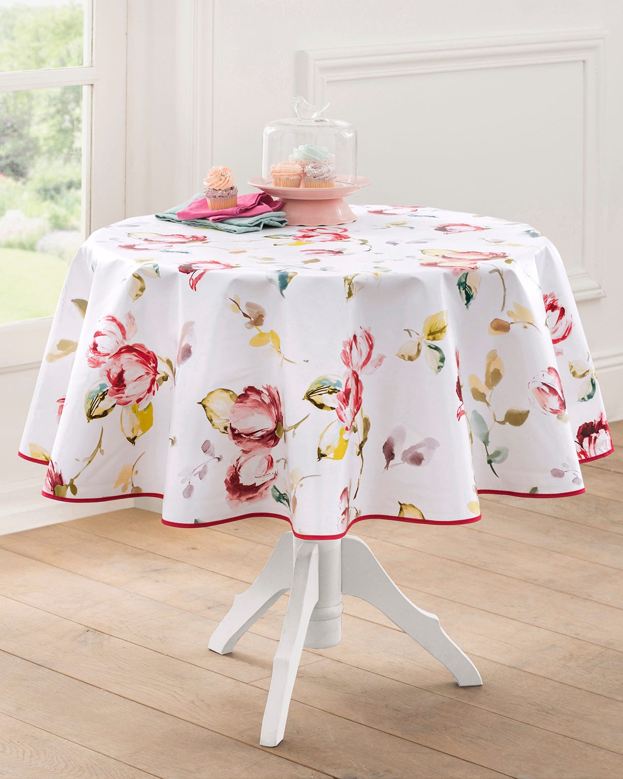 Nappe en toile cirée PIVOINES