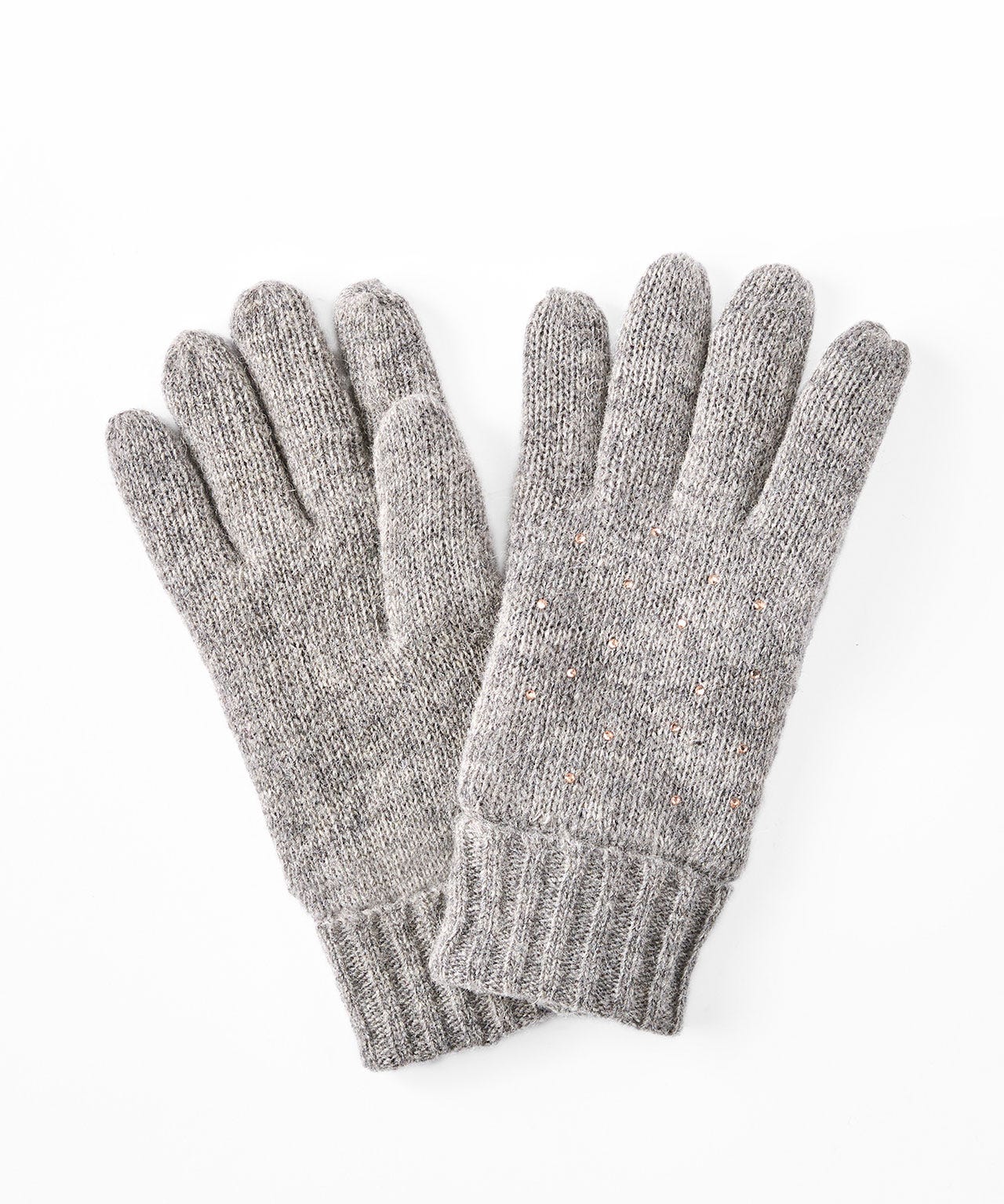 Gants tricot brillants