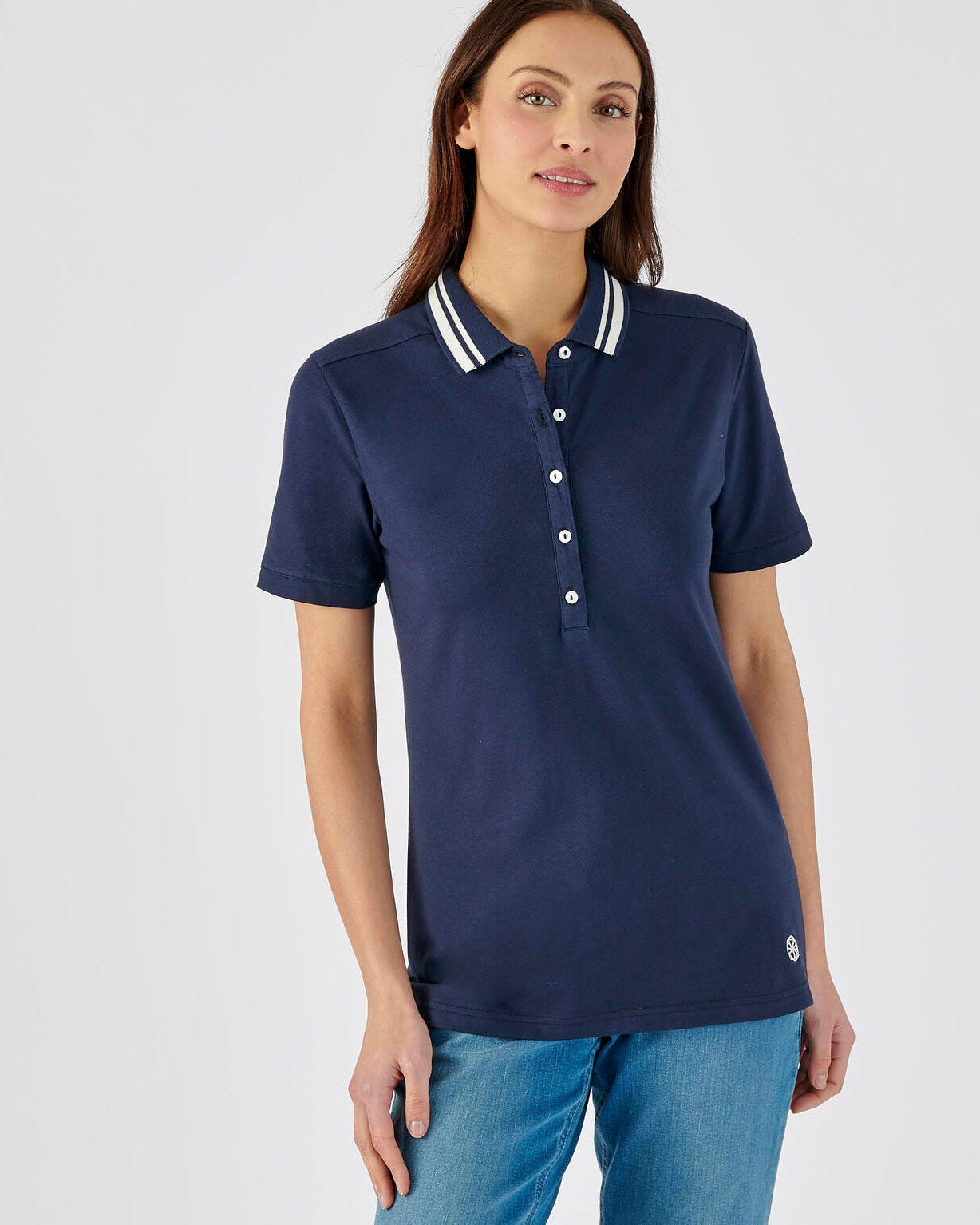 Polo coton stretch uni ou rayé