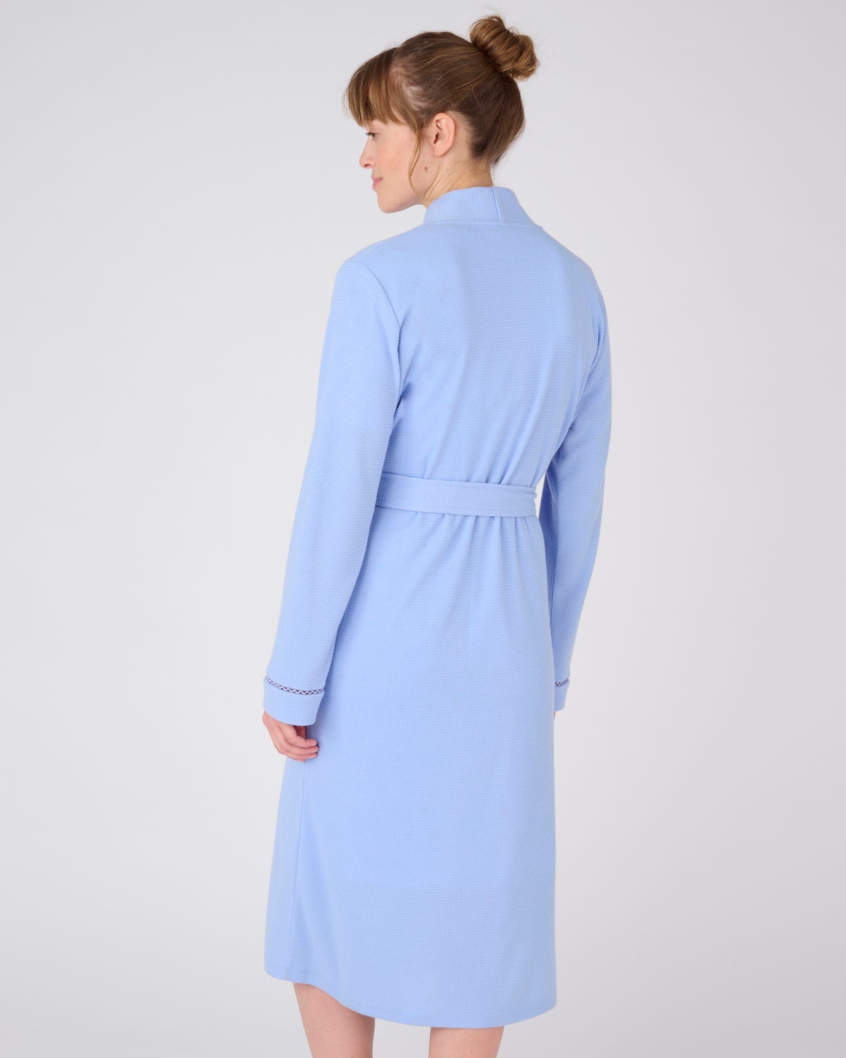 Robe de chambre maille fantaisie gaufrée