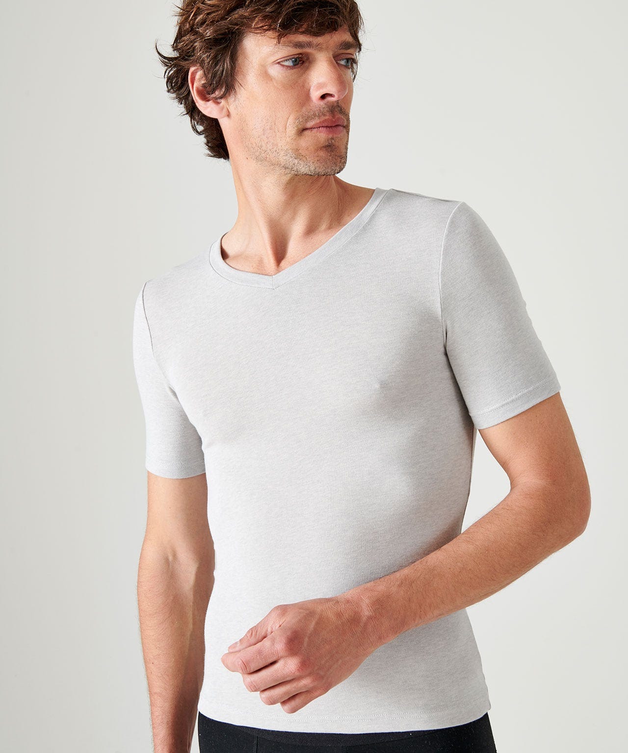 T-shirt manches courtes col V Thermolactyl Sensitive