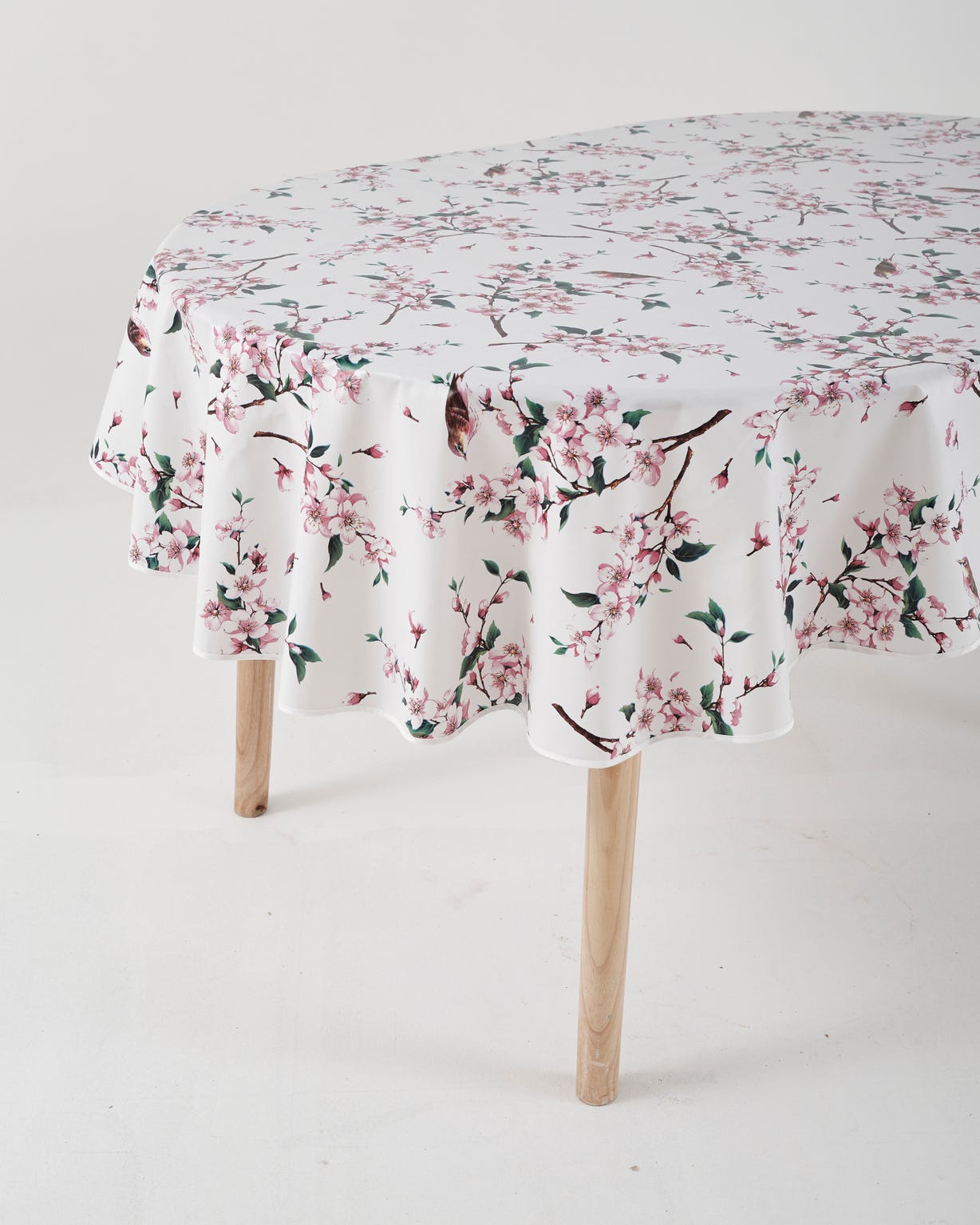 Nappe en toile cirée imprimé cerisier du Japon, 4 dimensions