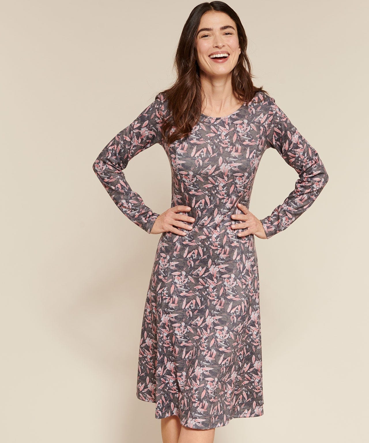 Robe en maille évasée