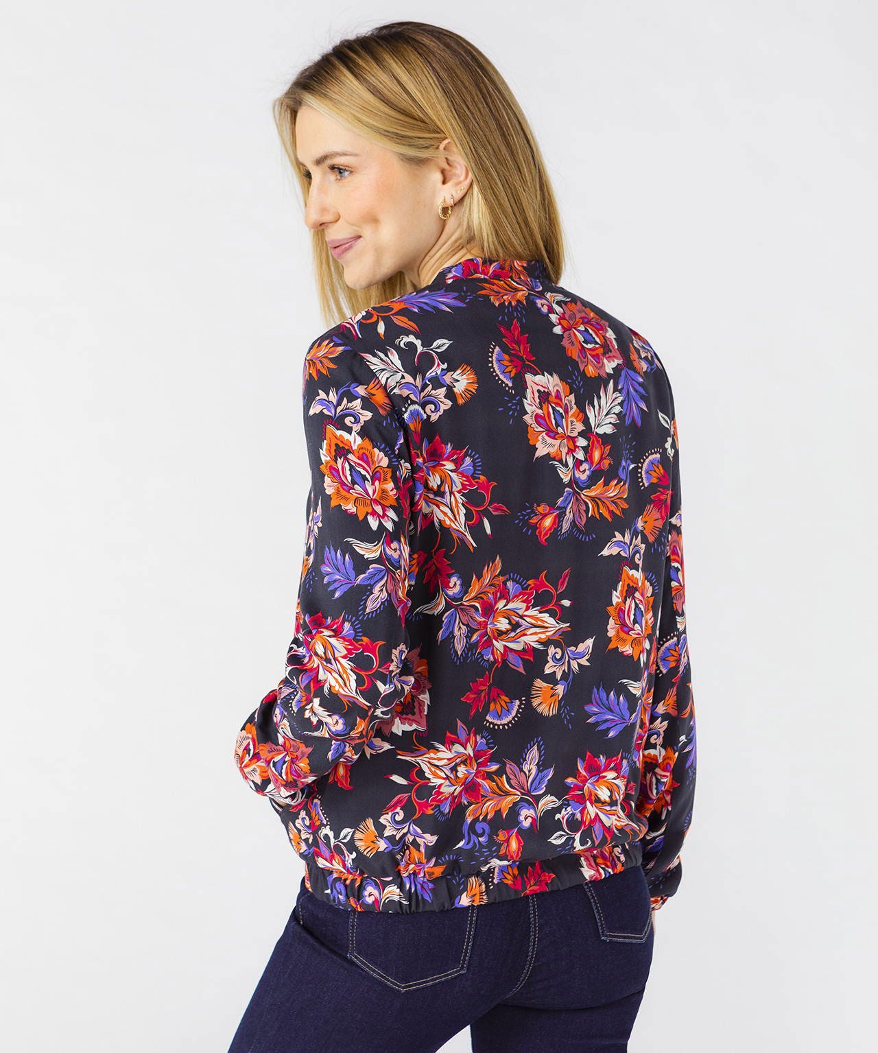 Veste zippée imprimée