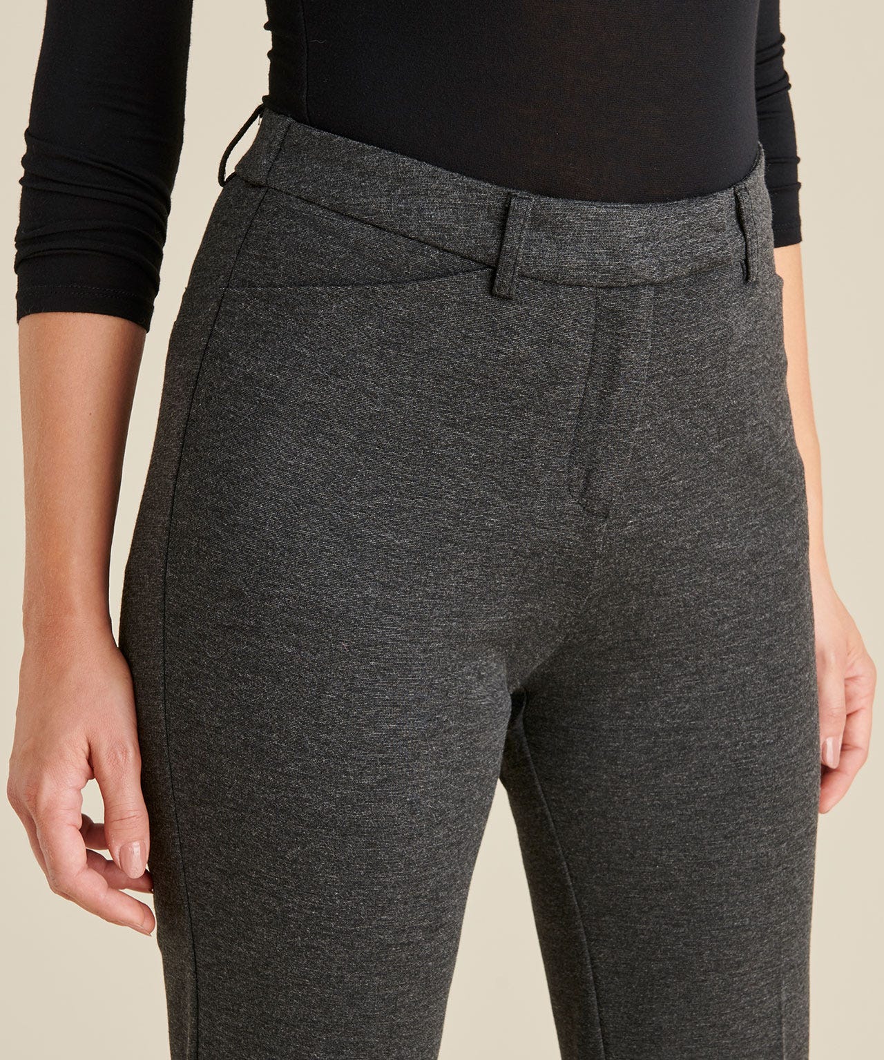 Pantalon droit maille milano