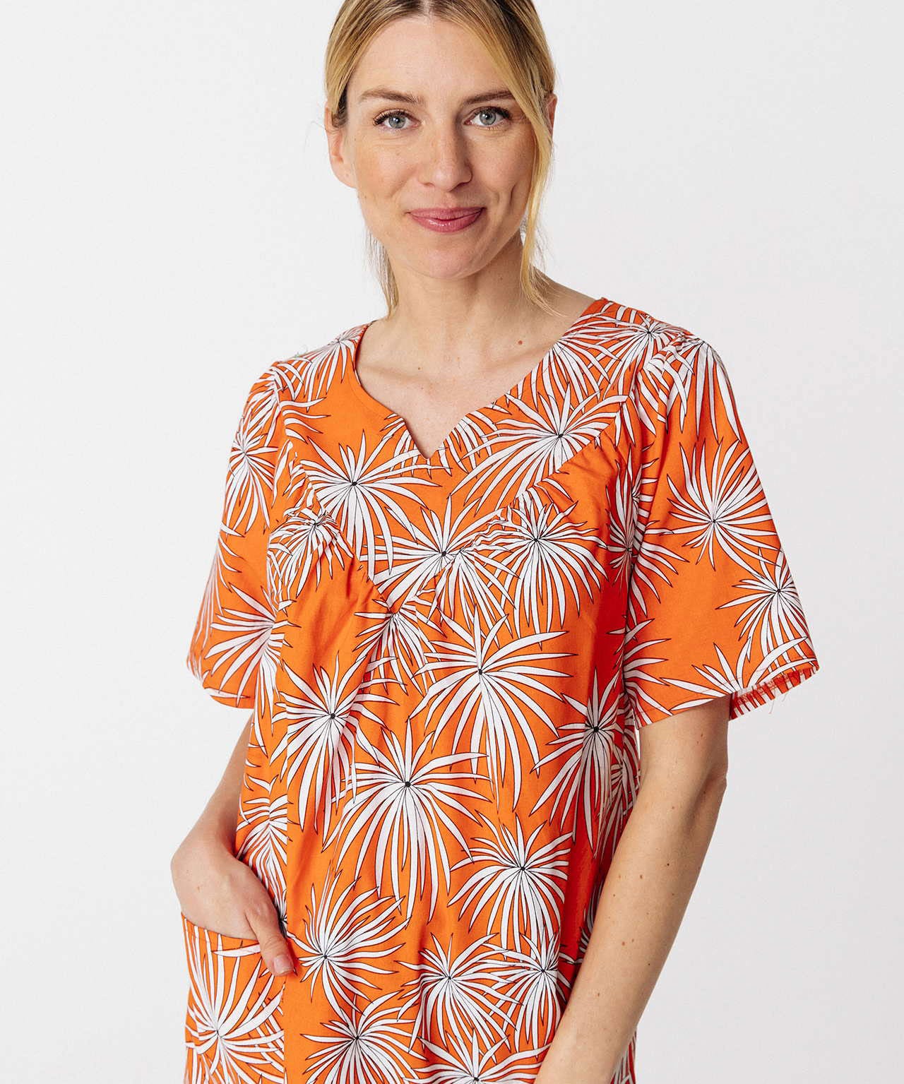 Robe-tablier motif feu d'artifice