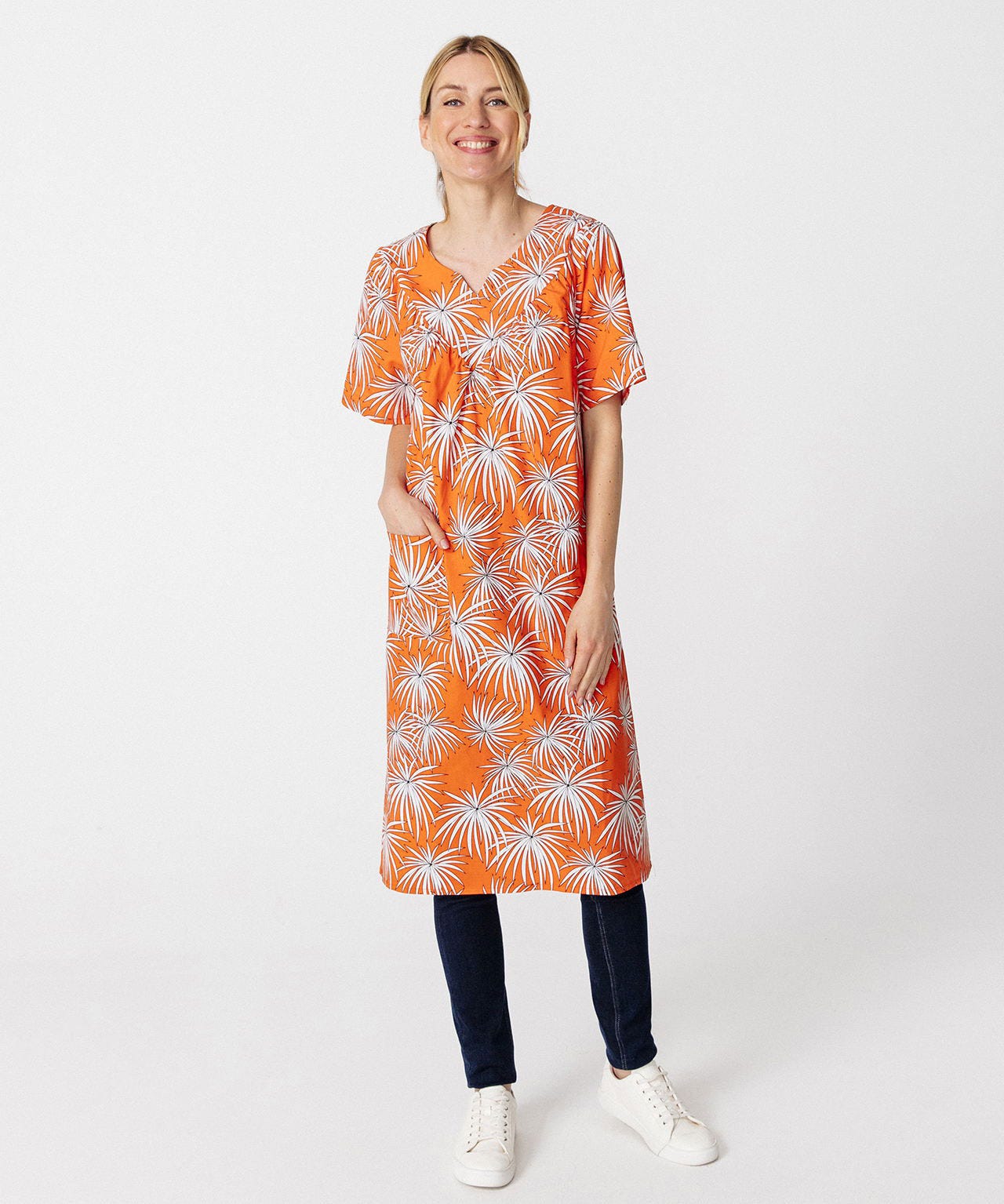 Robe-tablier motif feu d'artifice