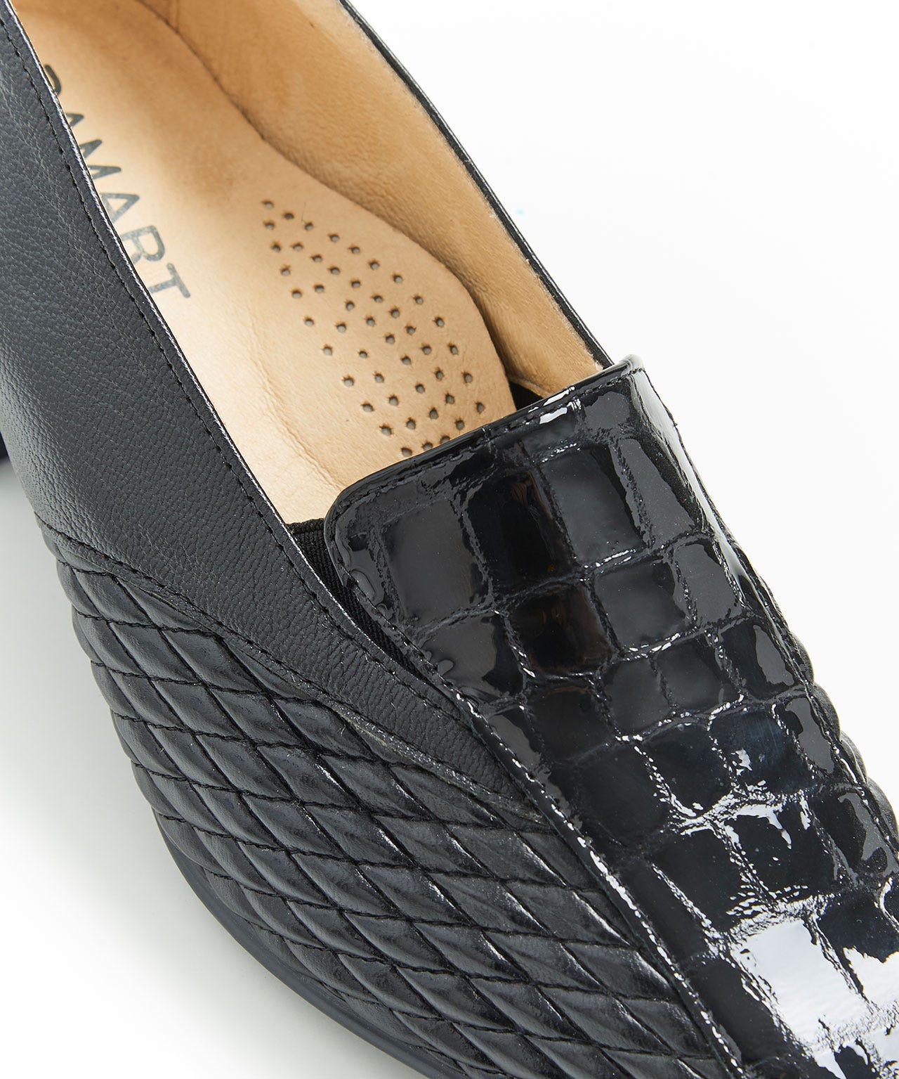 Trotteurs dessus cuir chèvre extensibles