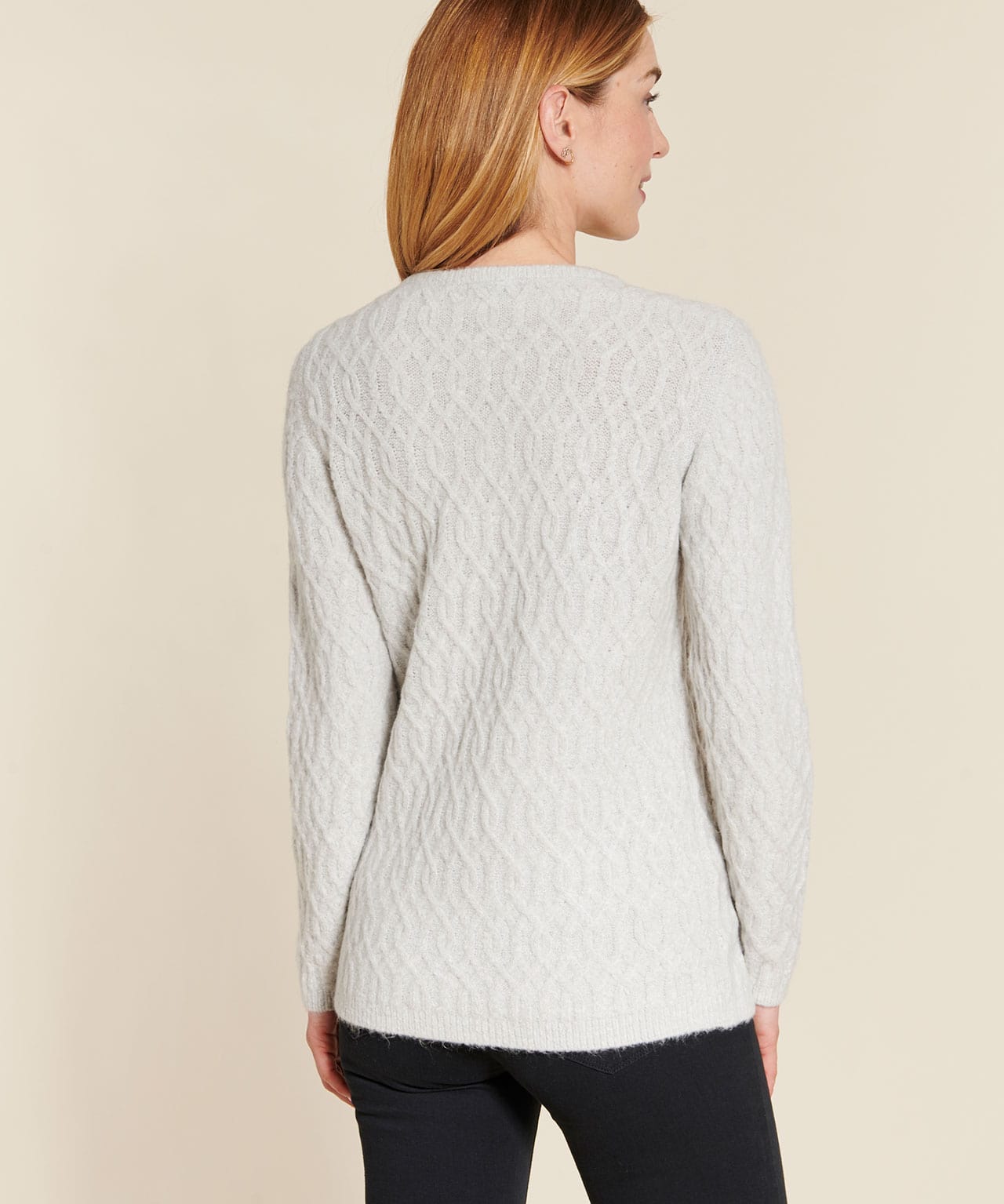 Cardigan zippé manches longues