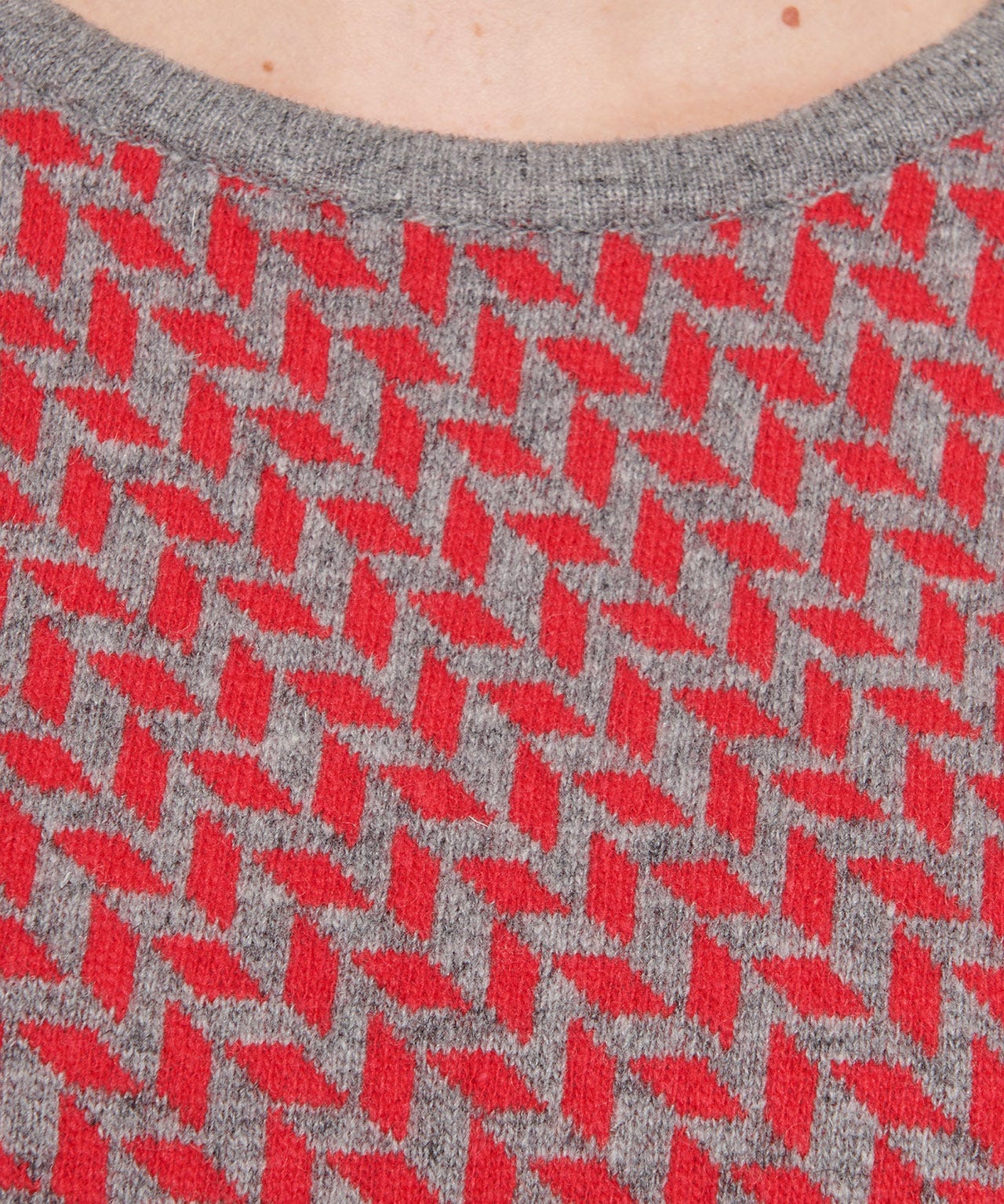 Pull jacquard uni ou bicolore