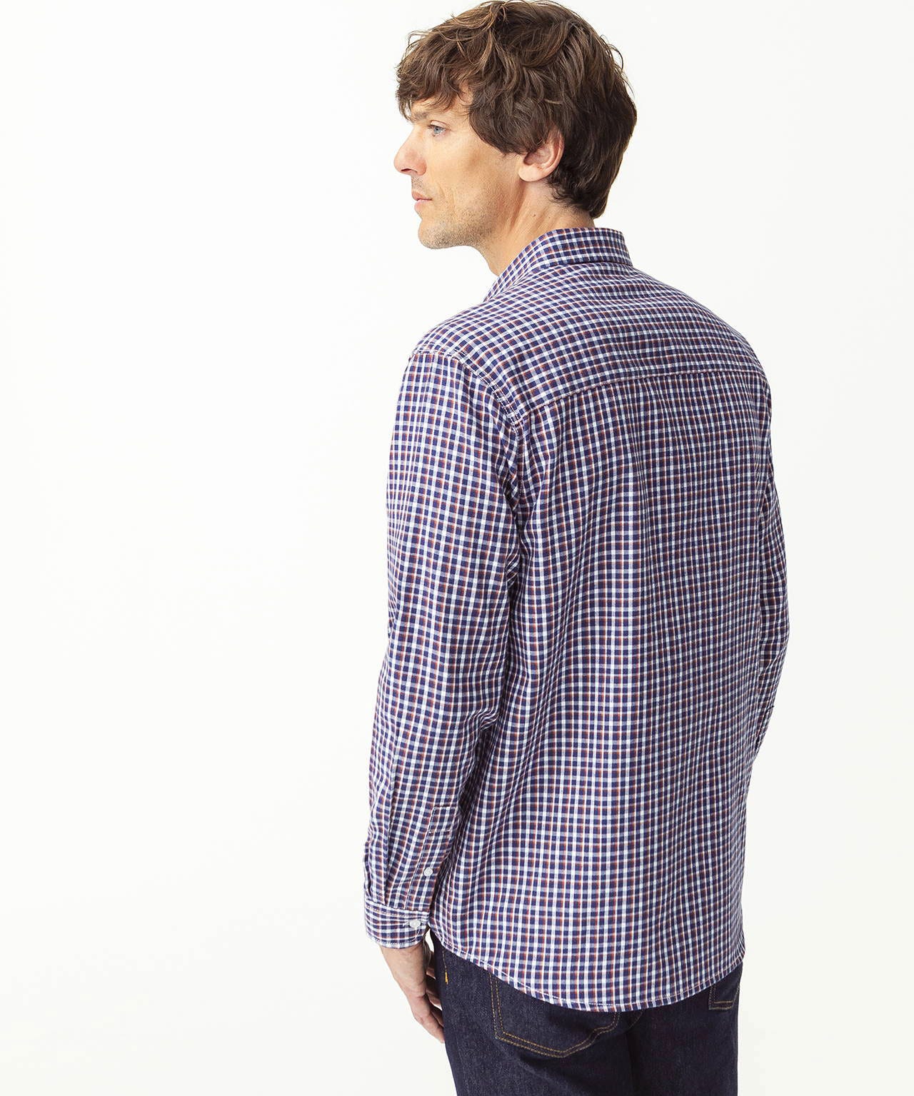 Chemise émerisée à carreaux