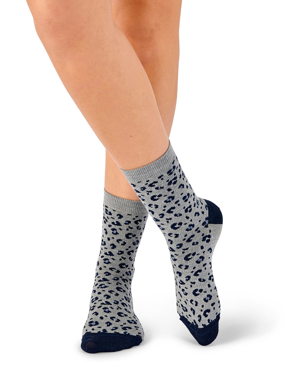 Lot de 3 paires de mi-chaussettes maille jacquard laine et Thermolactyl
