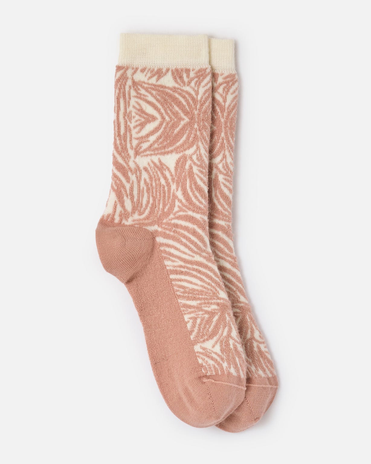 Lot de 3 paires de mi-chaussettes maille jacquard laine et Thermolactyl