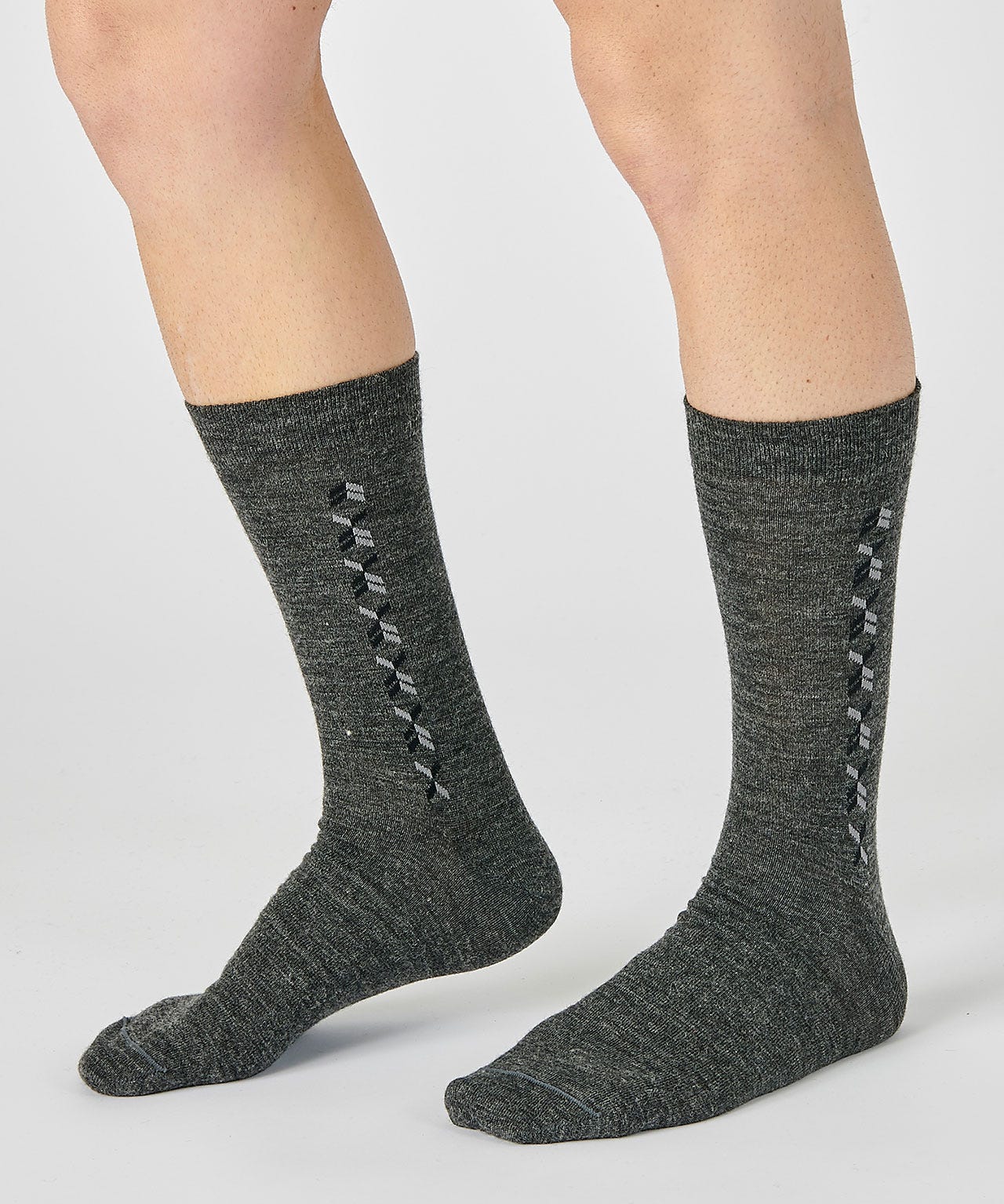 Lot de 2 paires de chaussettes maille jersey mélange laine Thermolactyl