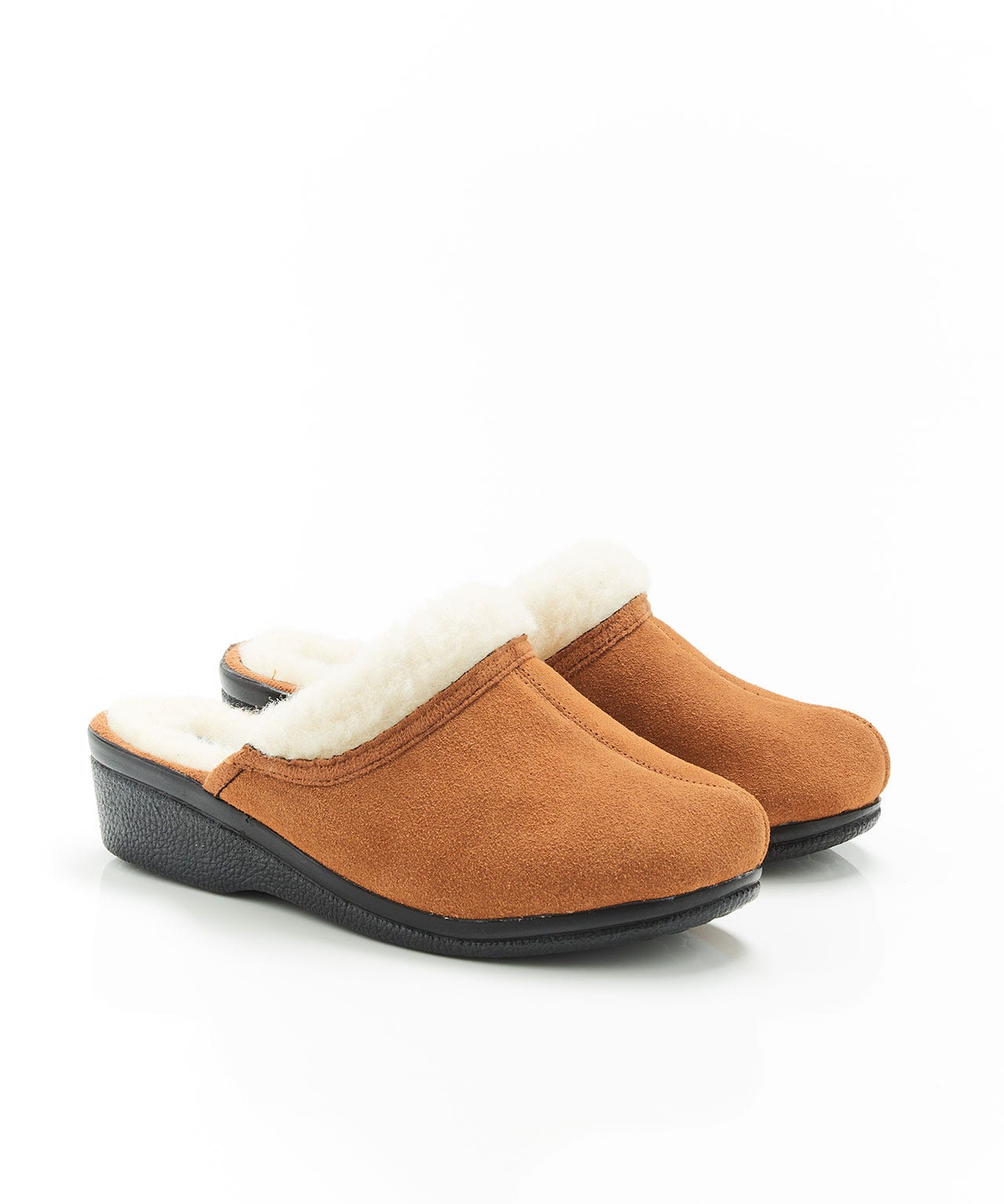 Mules fourrées pure laine