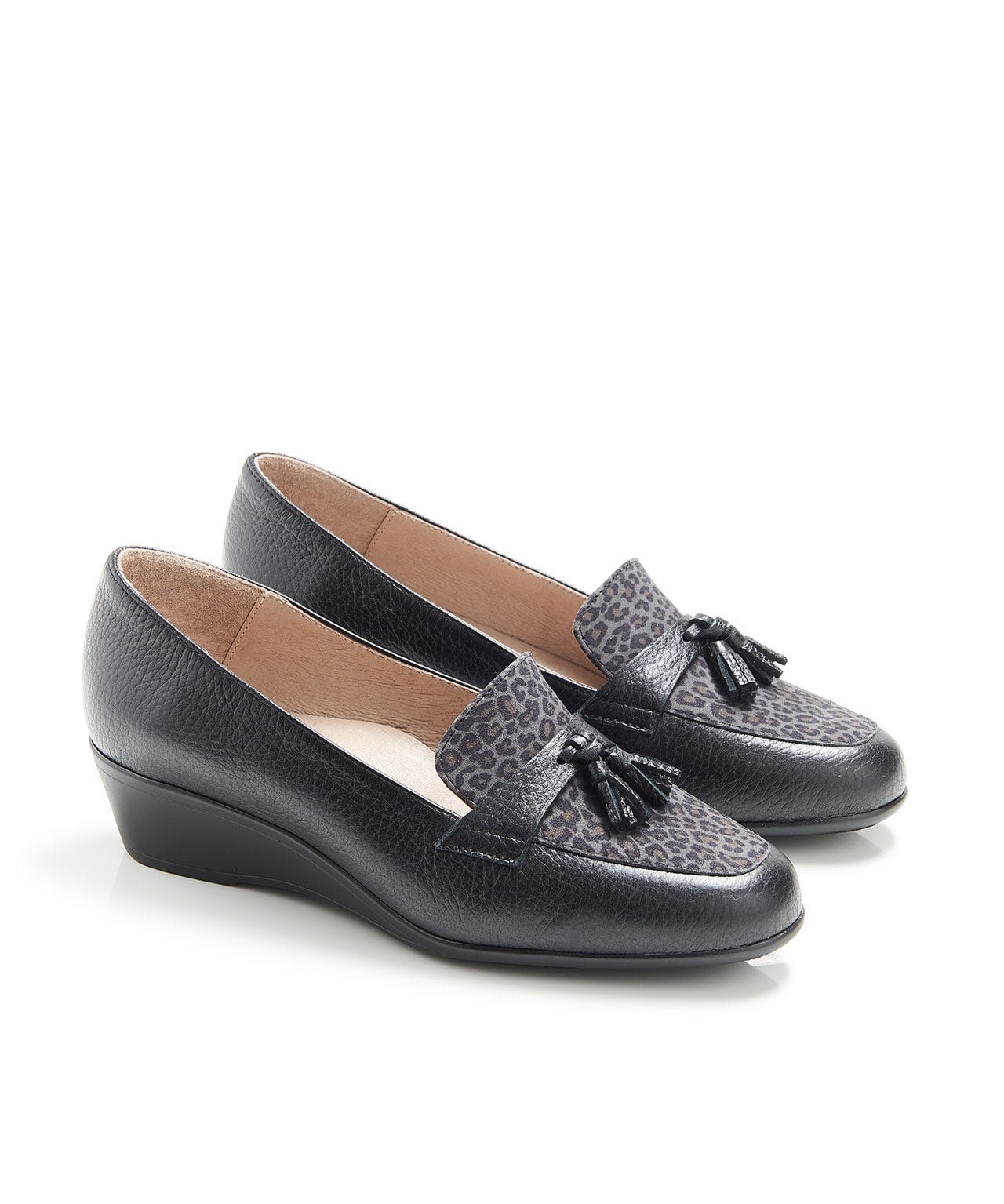Mocassins avec impression panthère