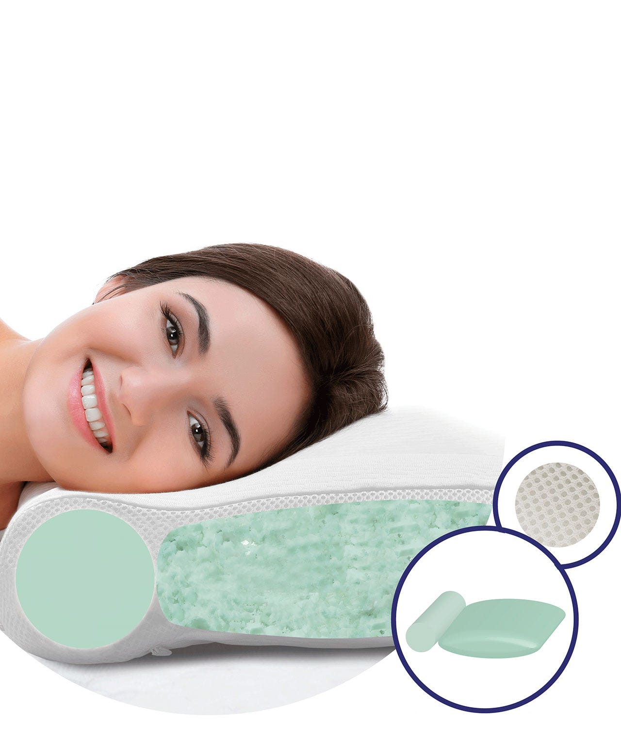 Oreiller anatomique Memo Tube