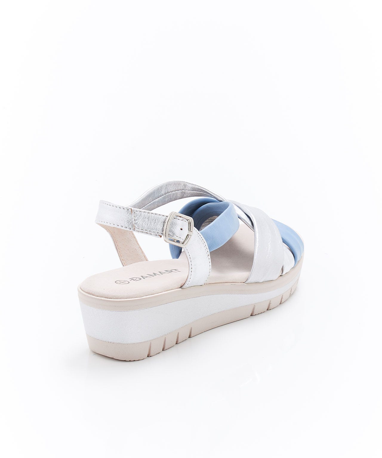 Sandales effet bi-matière