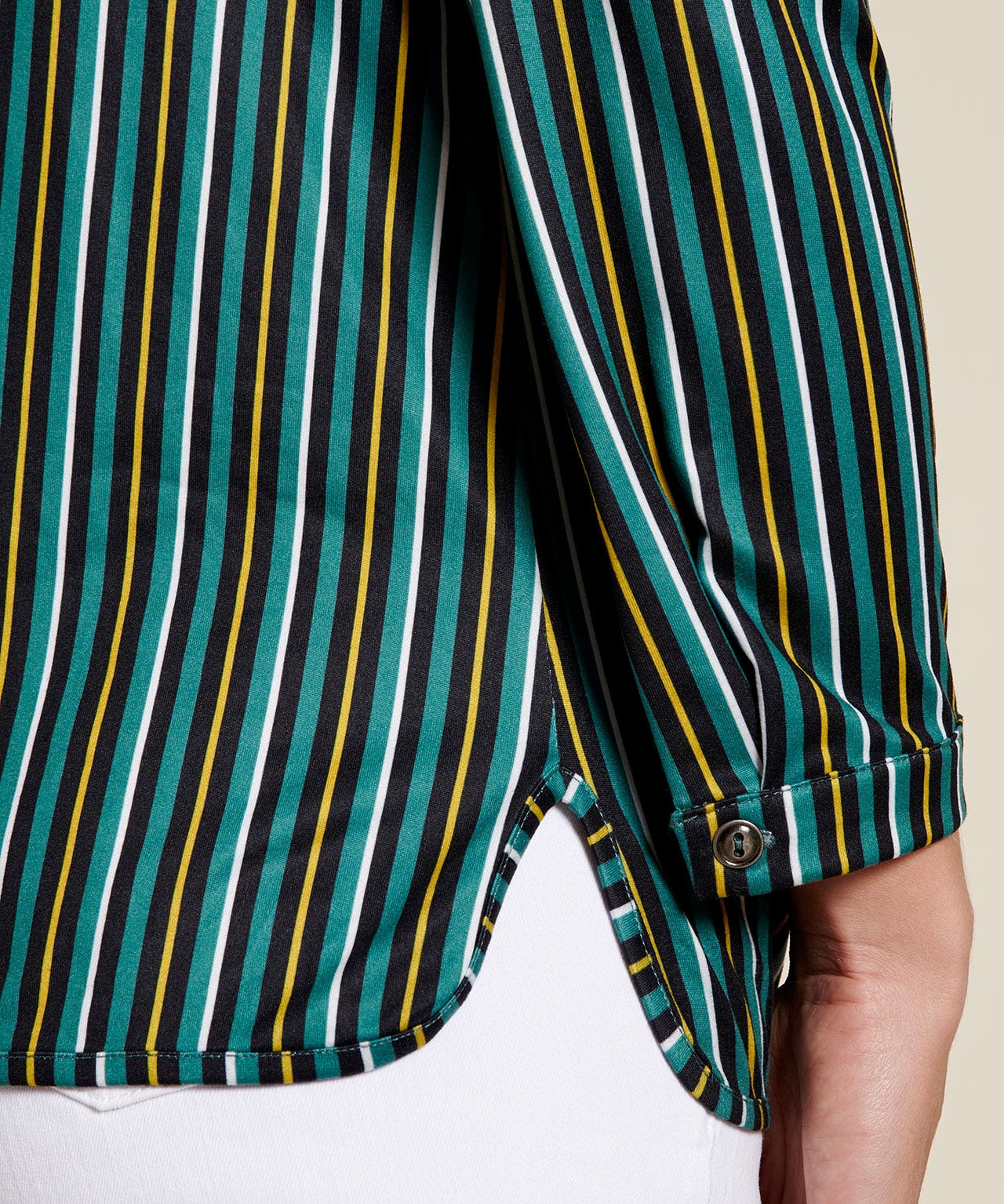 Chemisier maille chaude rayé