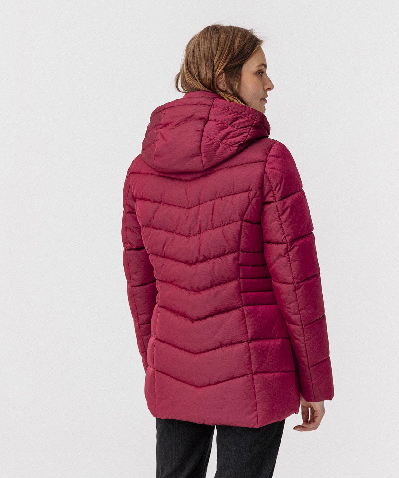 Parka à capuche aspect irisé