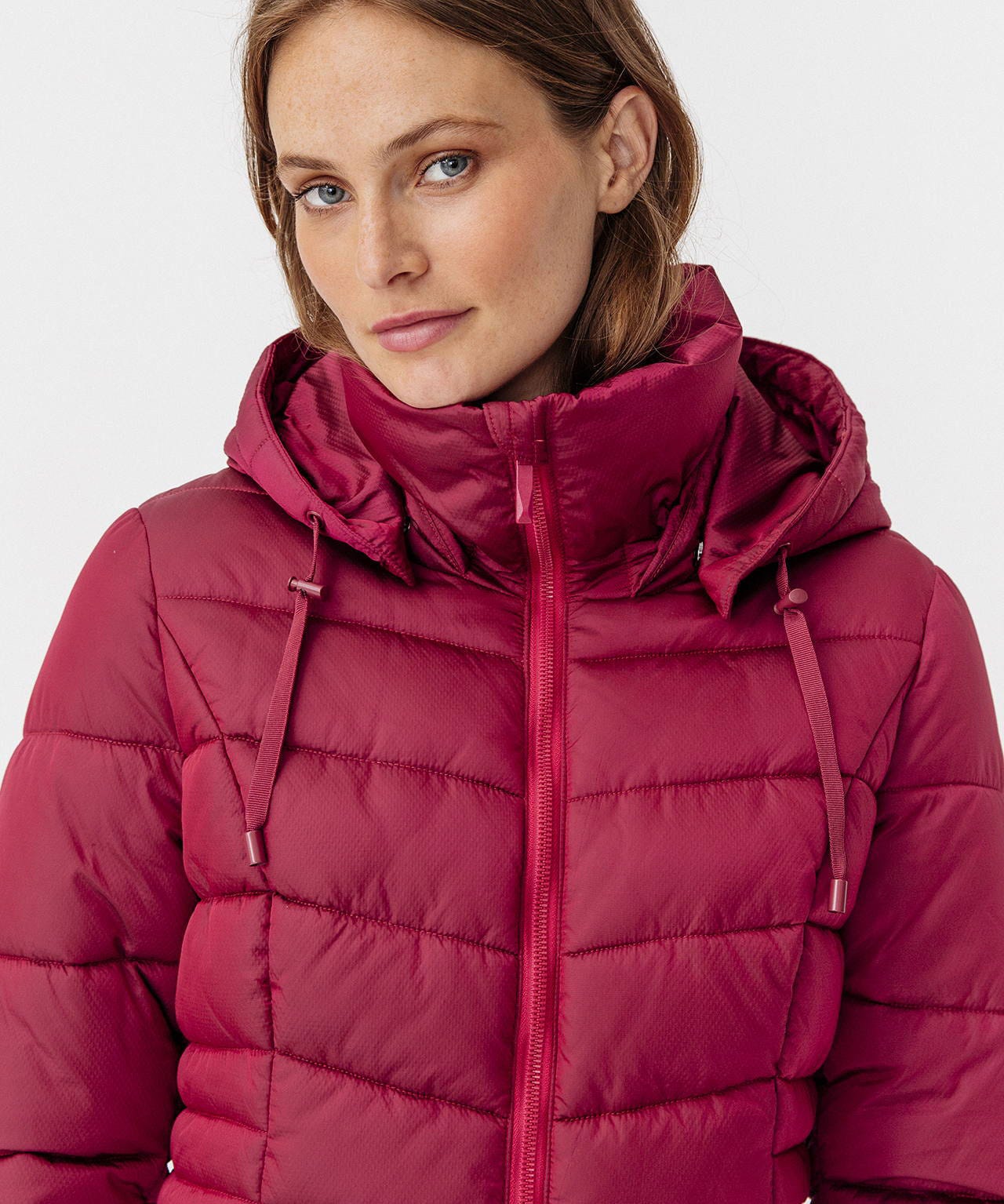 Parka à capuche aspect irisé