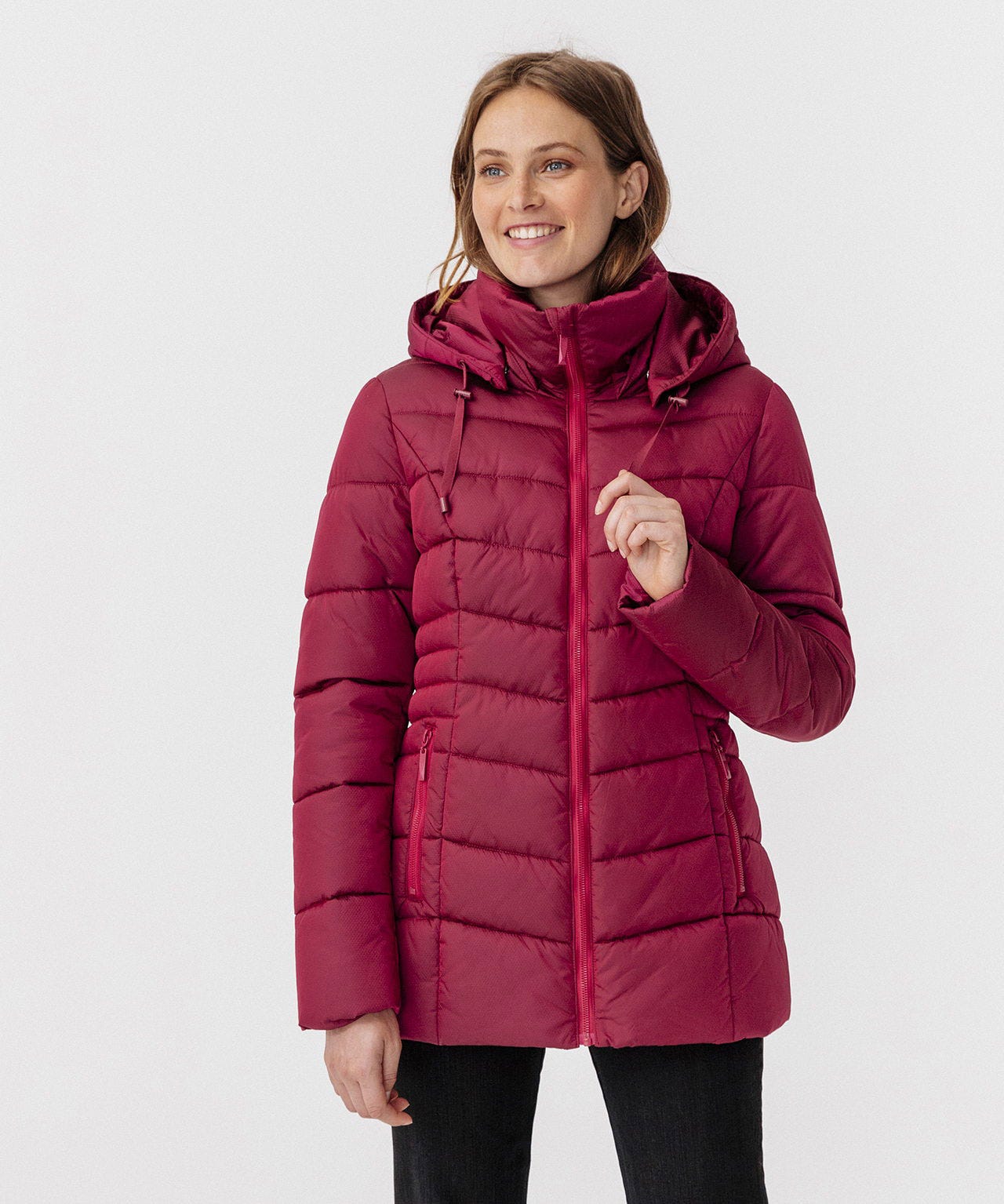 Parka à capuche aspect irisé