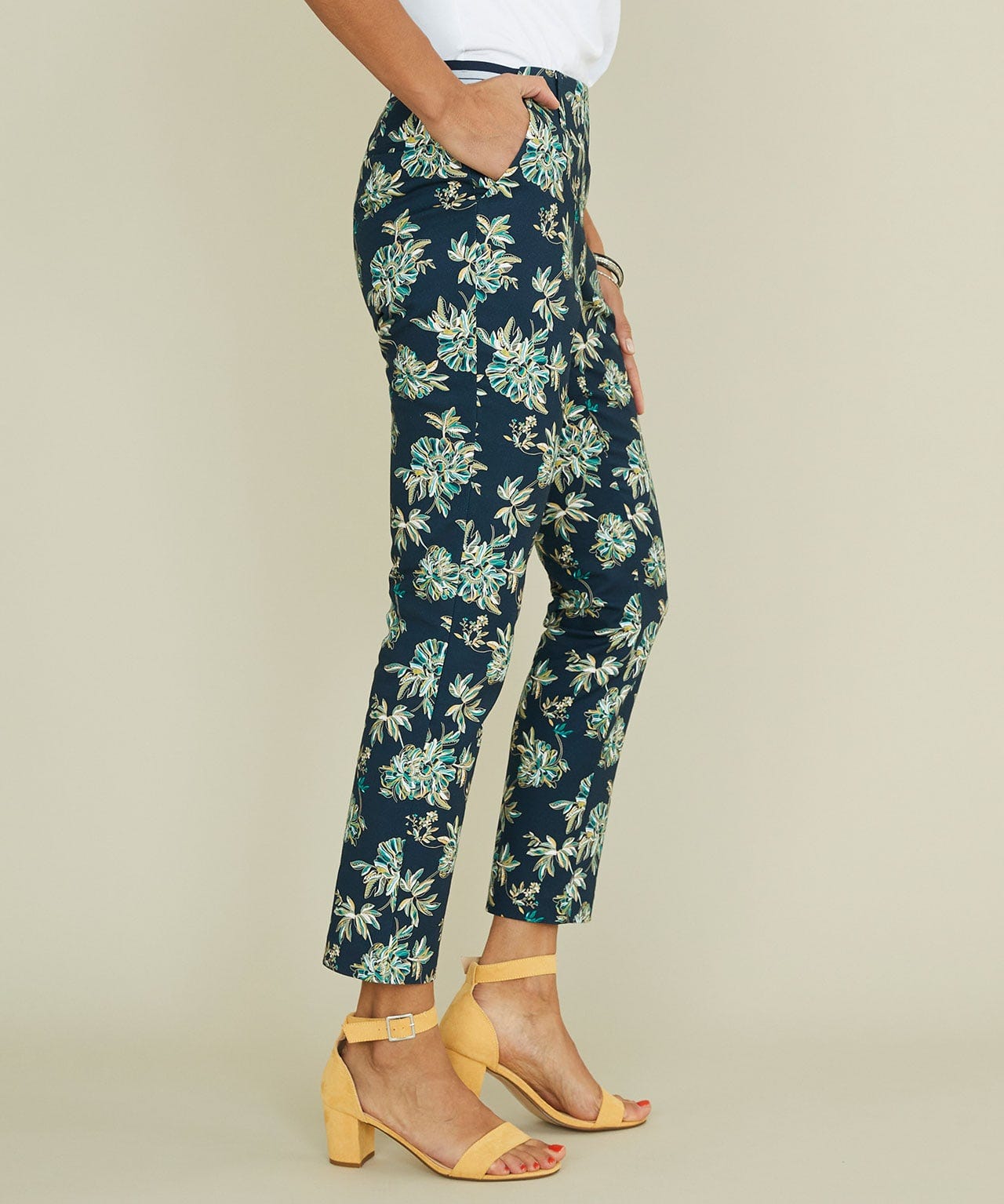 Pantalon 7/8ème satin de coton