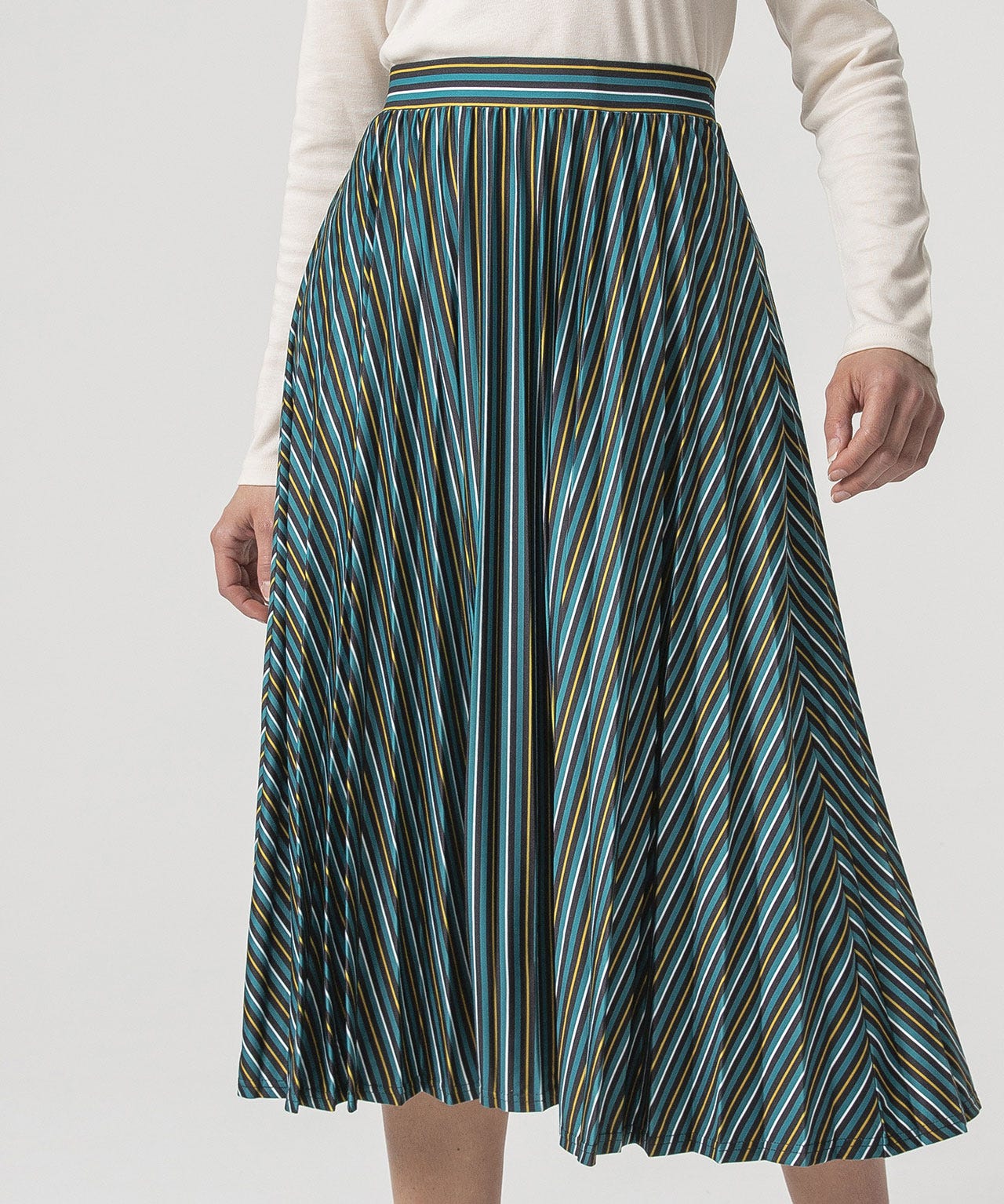 Jupe plissé soleil graphique