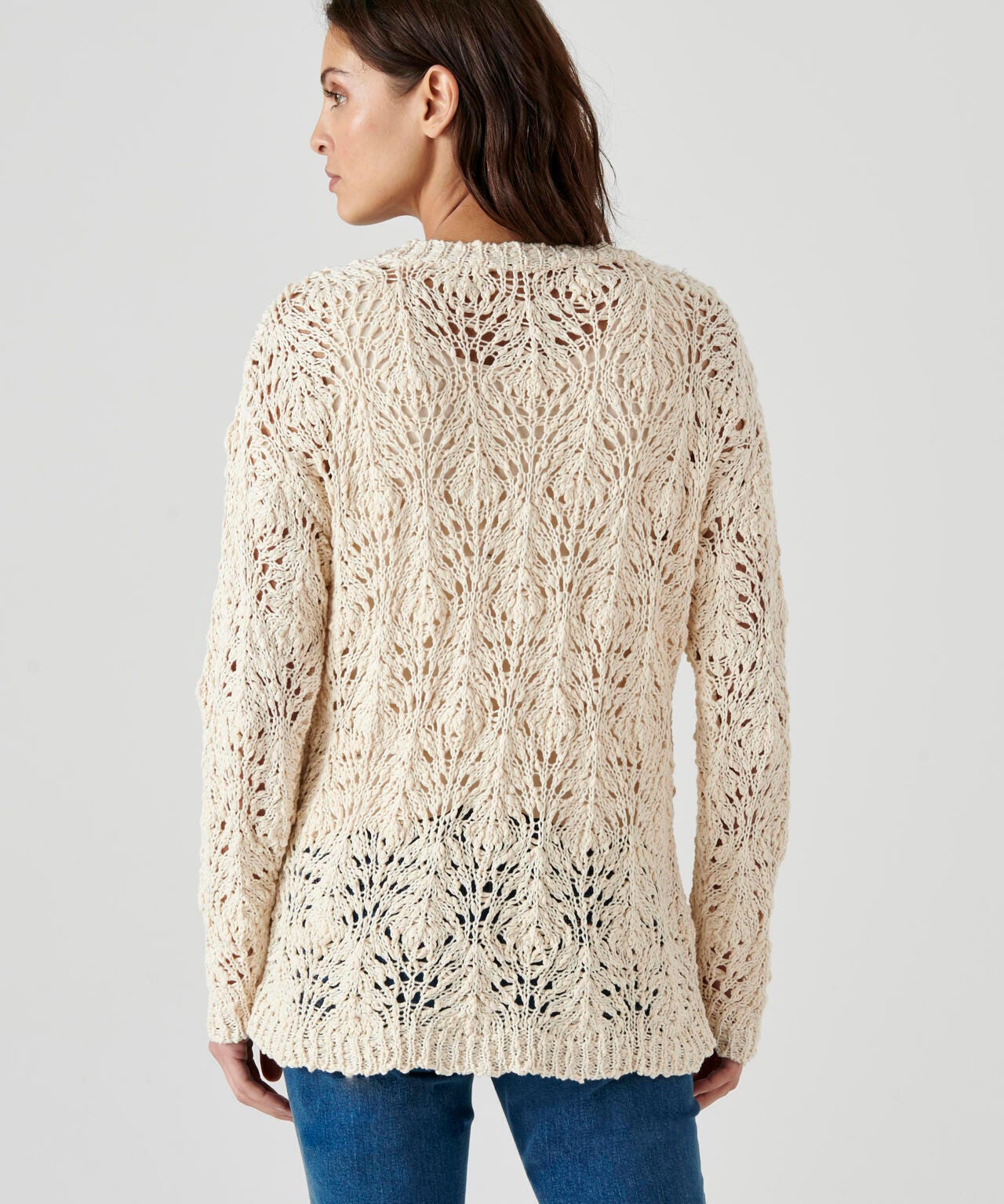 Pull maille ajourée