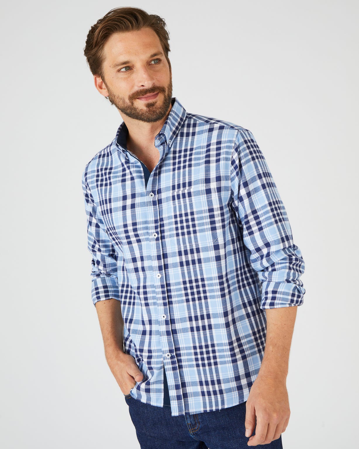 Chemise chaude à carreaux