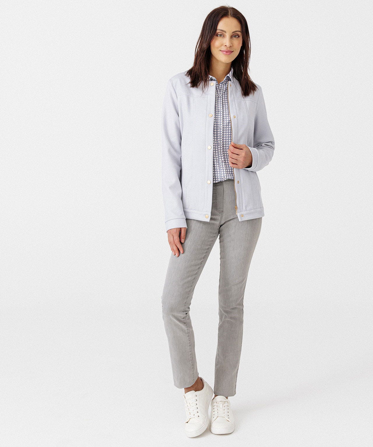 Veste suédine stretch