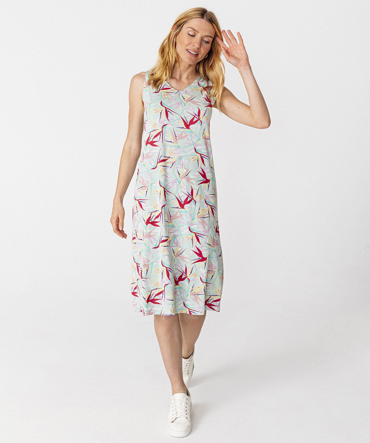 Robe imprimée toucher frais