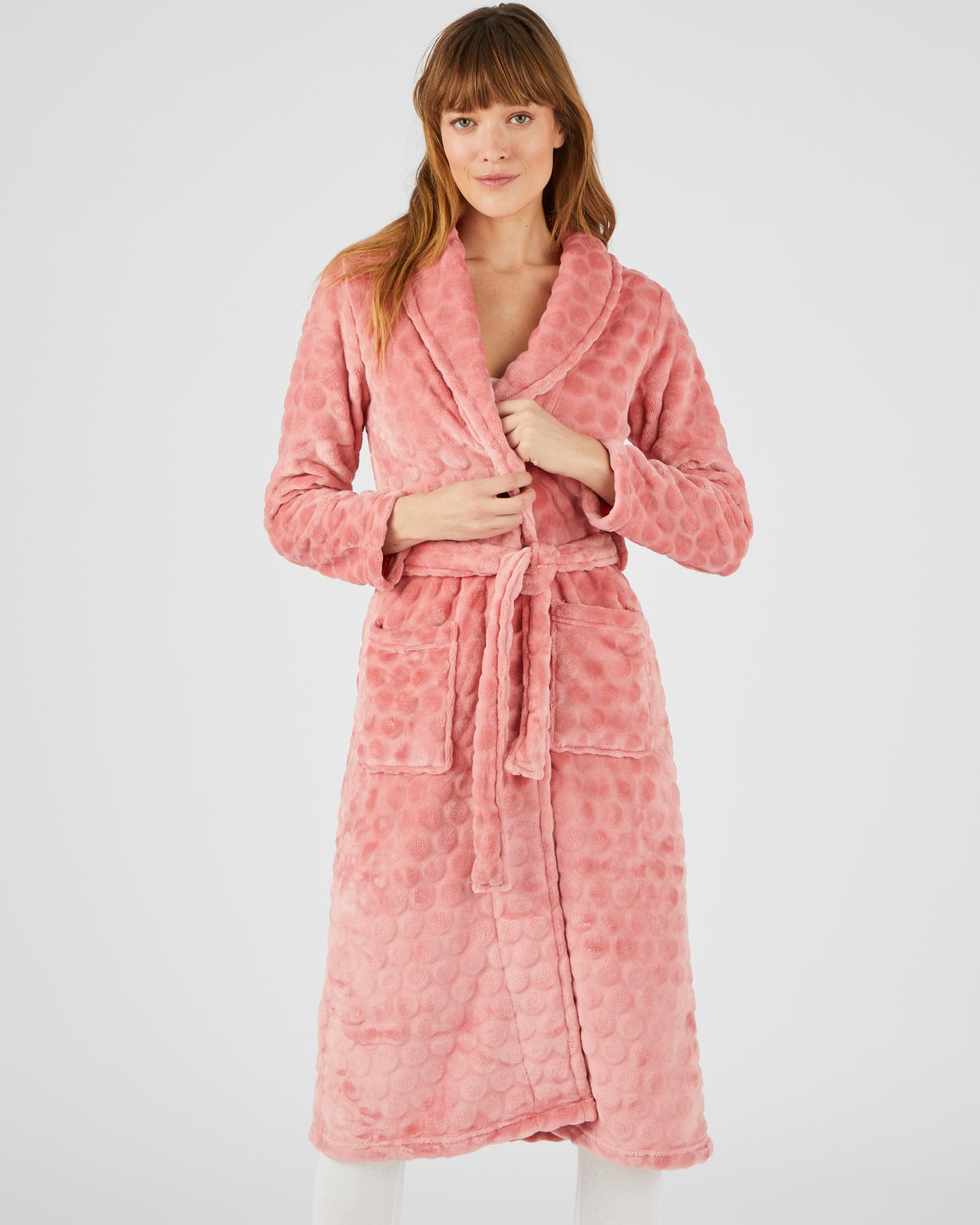 Robe de chambre maille moelleuse fantaisie