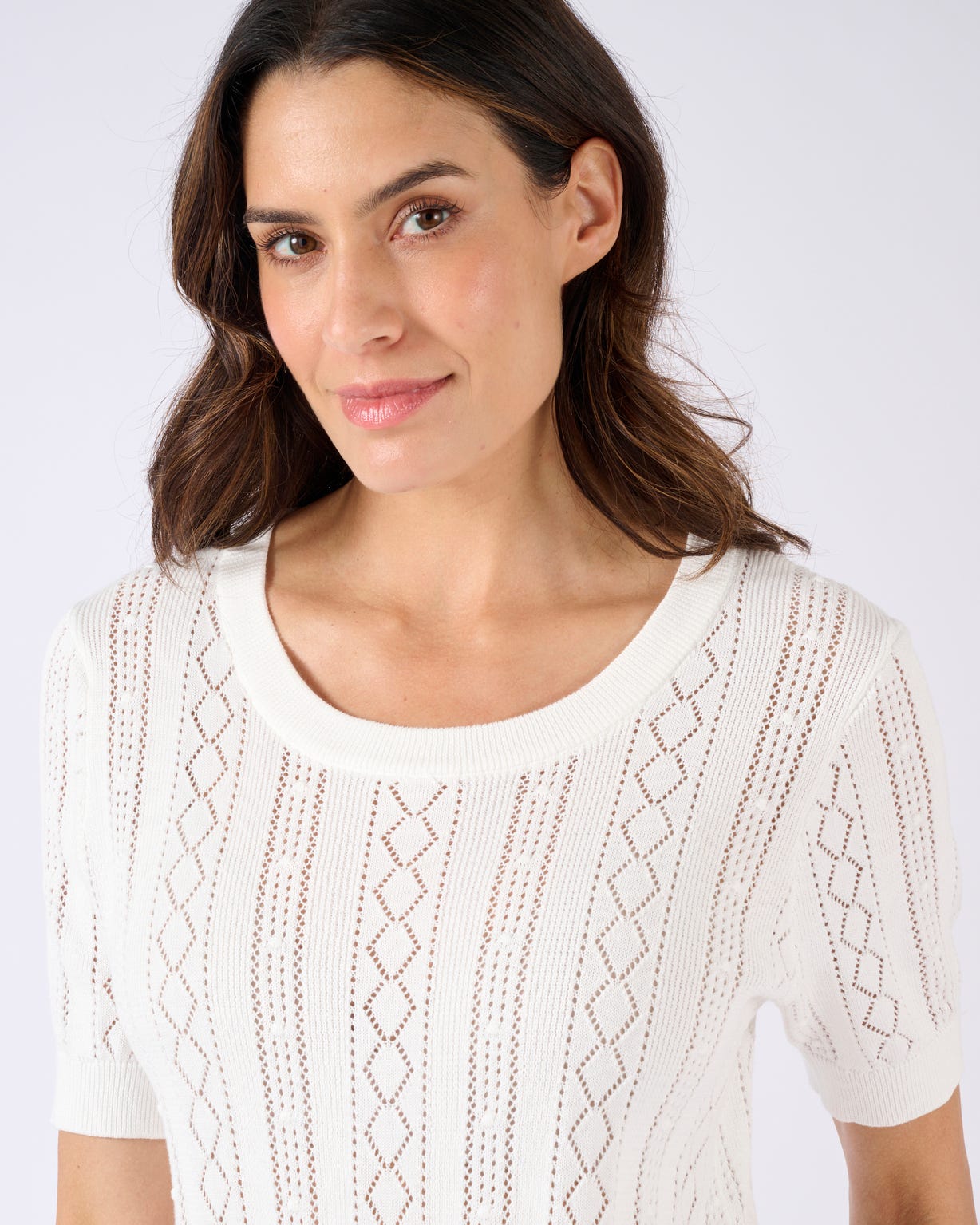 Pull maille ajourée