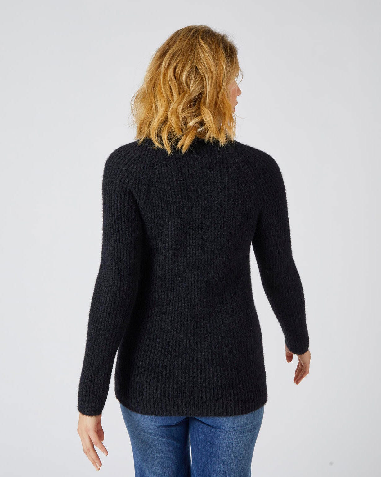 Pull en maille poilue