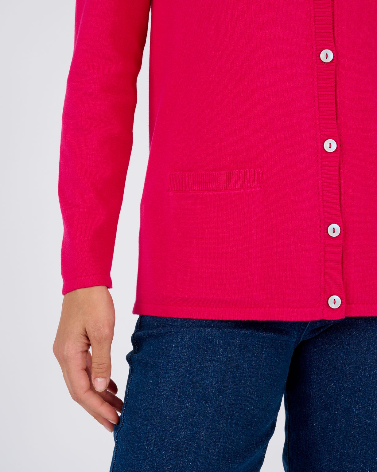 Gilet boutonné manches longues