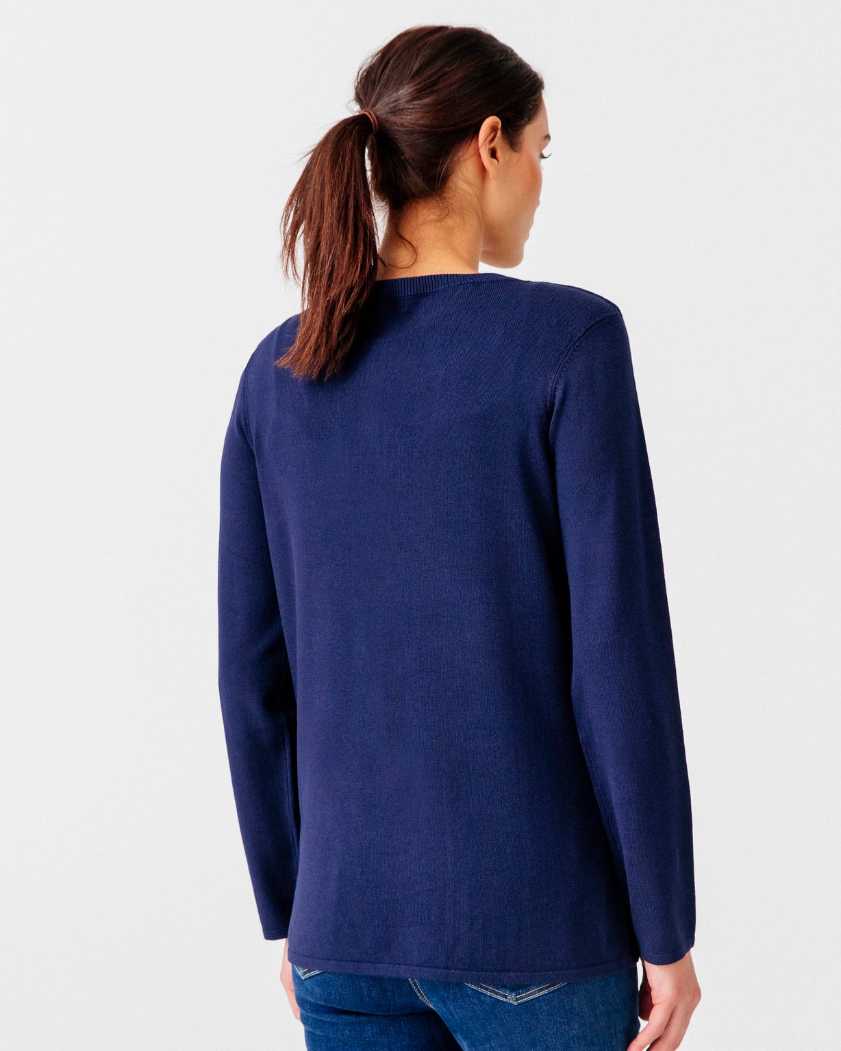 Gilet boutonné manches longues