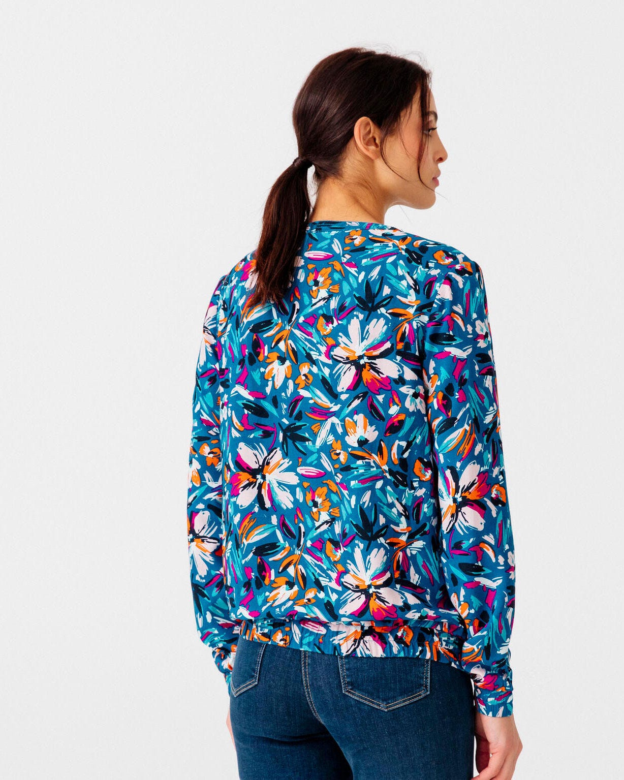 Veste zippée imprimée