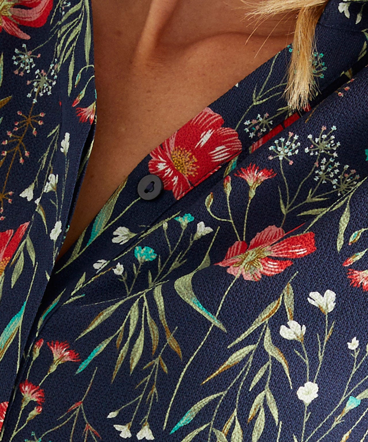 Robe fleurie en crêpe