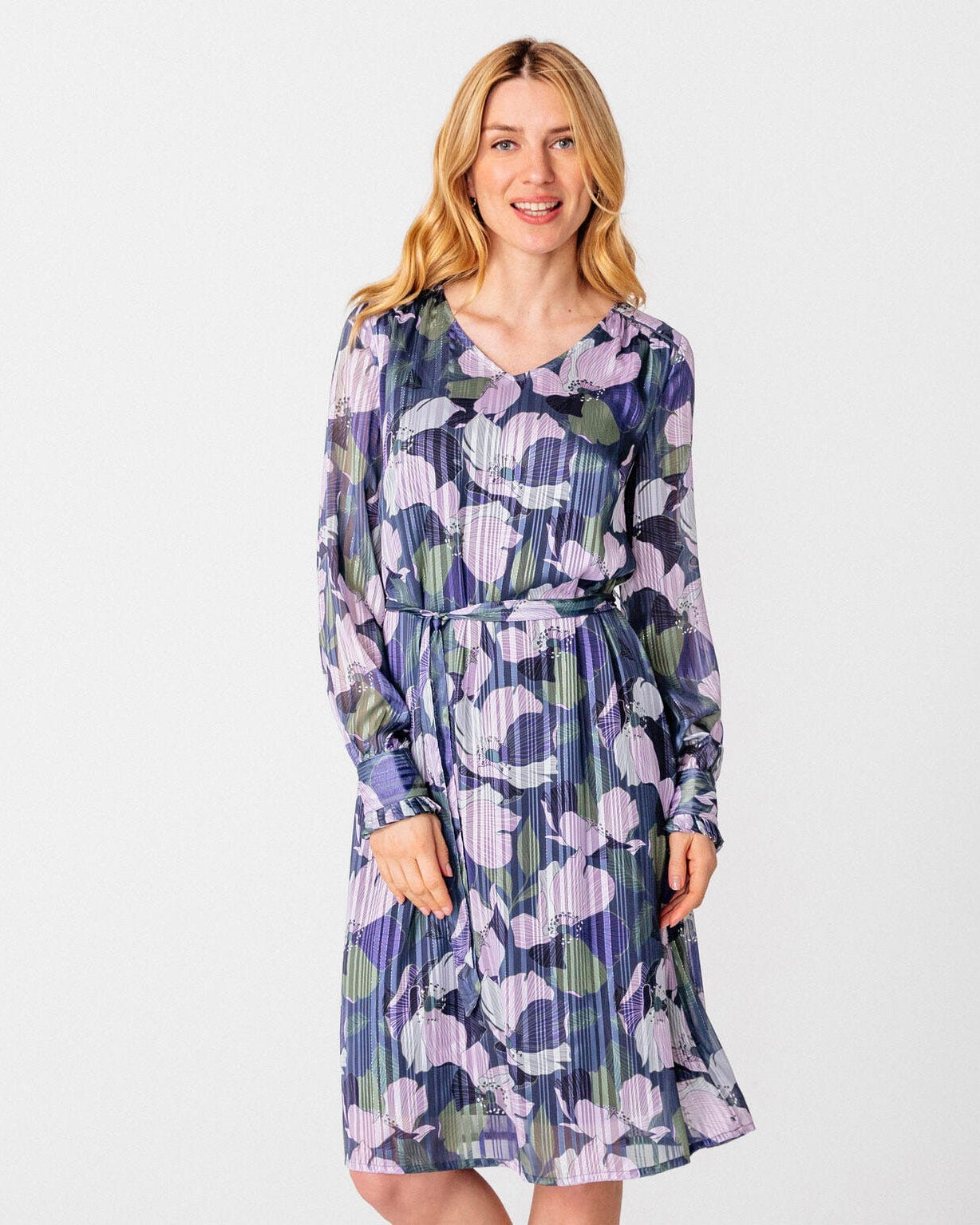 Robe en voile brillant