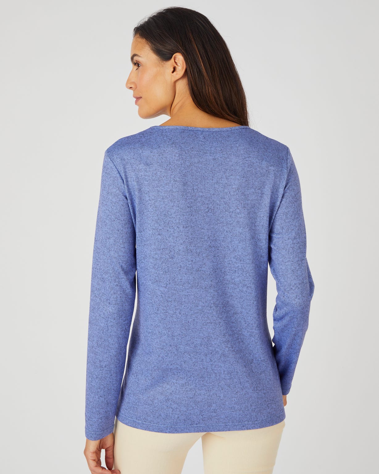 Tee-shirt maille chaude fleuri