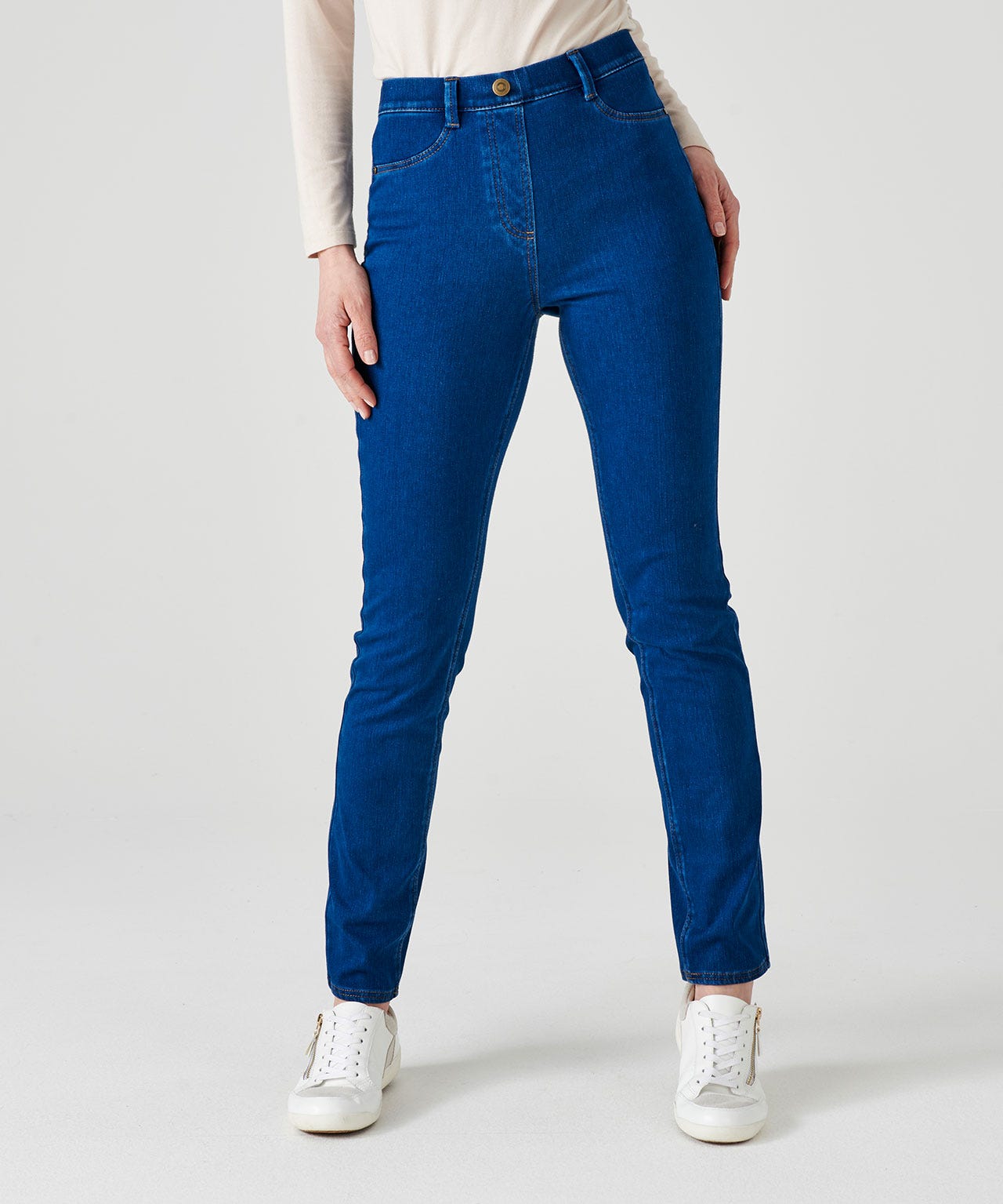 Pantalon en maille denim